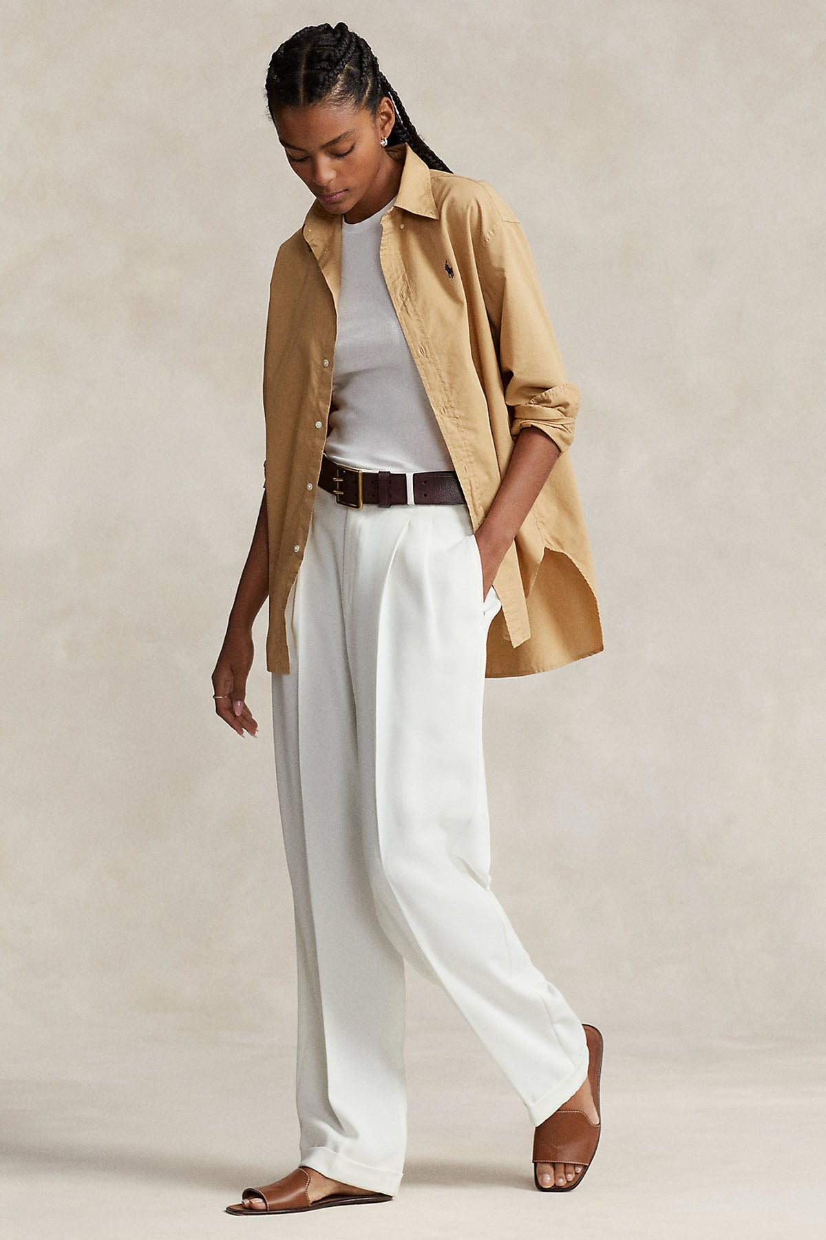 Polo Ralph Lauren Logolu Geniş Kesim Gömlek-Libas Trendy Fashion Store