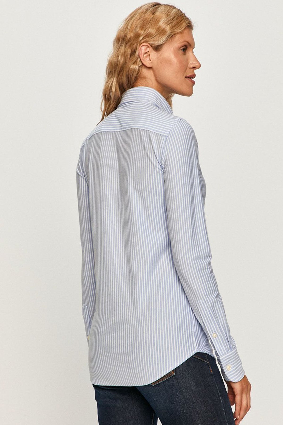 Polo Ralph Lauren Custom Fit Çizgili Knit Oxford Gömlek-Libas Trendy Fashion Store
