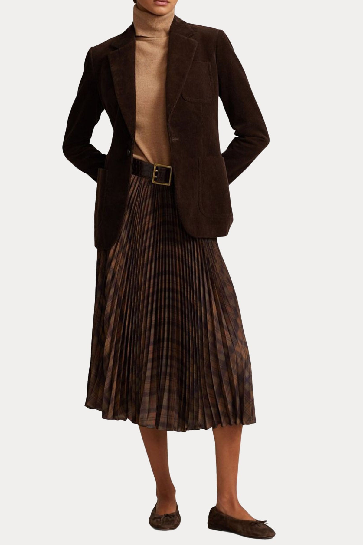 Polo Ralph Lauren Piliseli Midi Etek-Libas Trendy Fashion Store