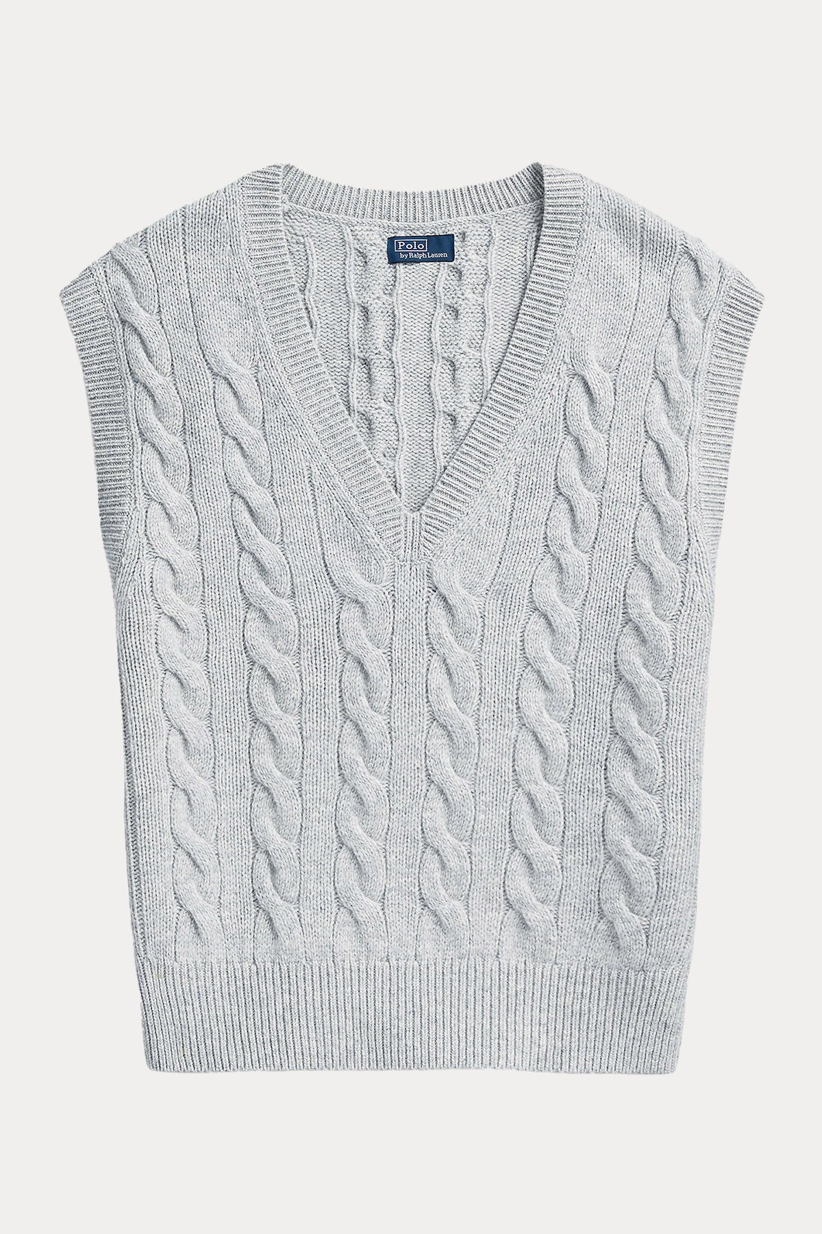 Polo Ralph Lauren V Yaka Kaşmirli Saç Örgü Yün Triko Yelek-Libas Trendy Fashion Store