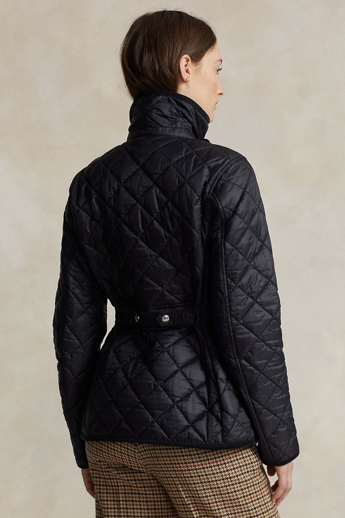 Polo Ralph Lauren Straight Fit Kapitone Desenli Mont Ceket-Libas Trendy Fashion Store