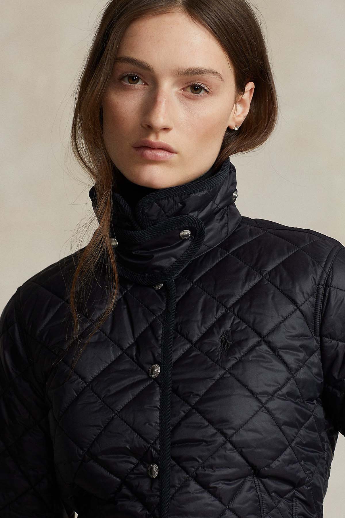 Polo Ralph Lauren Straight Fit Kapitone Desenli Mont Ceket-Libas Trendy Fashion Store