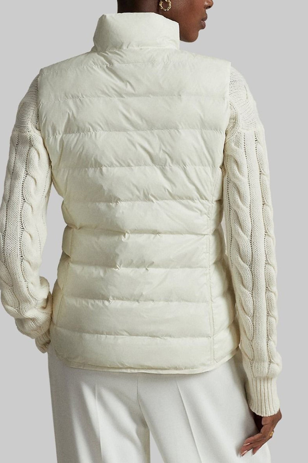 Polo Ralph Lauren Slim Fit Dik Yaka Puffer Yelek-Libas Trendy Fashion Store