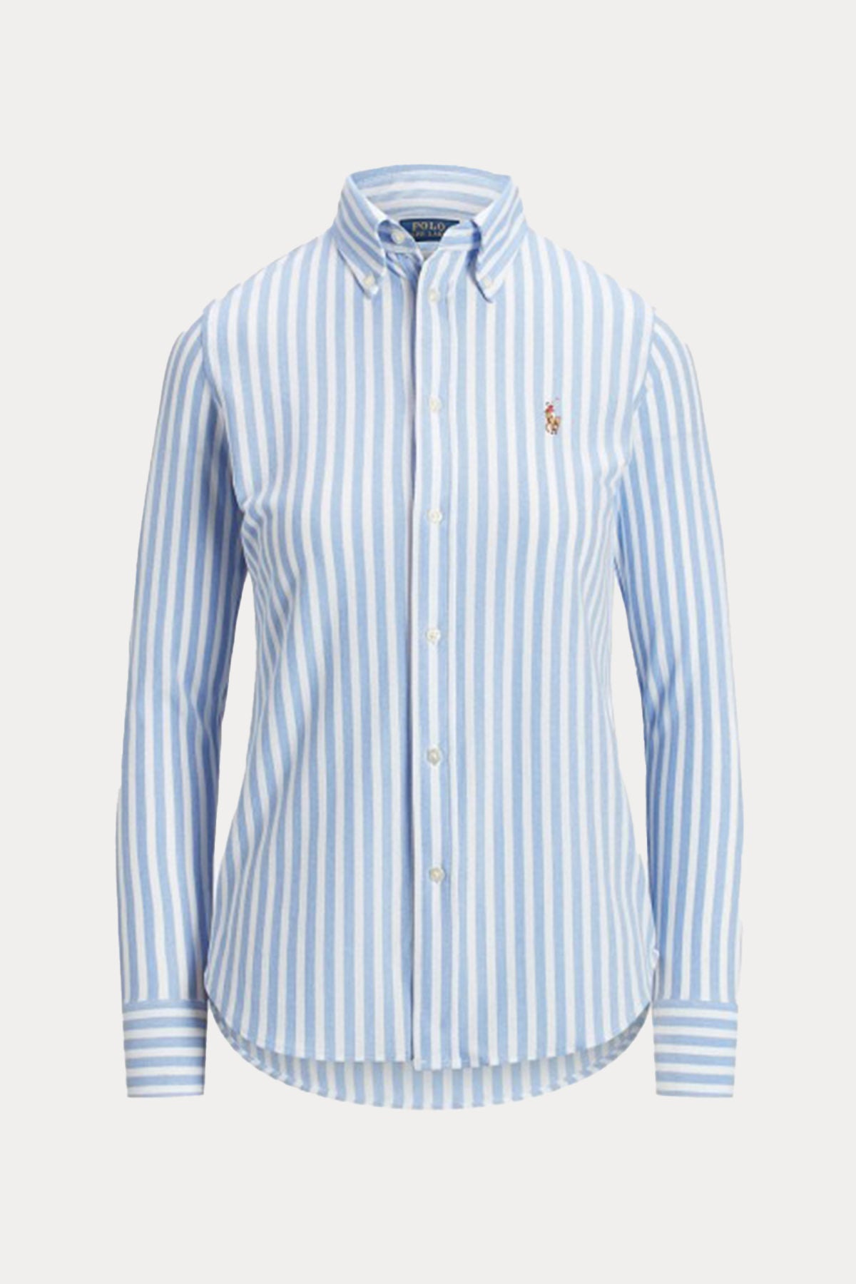 Polo Ralph Lauren Çizgili Knit Oxford Gömlek-Libas Trendy Fashion Store