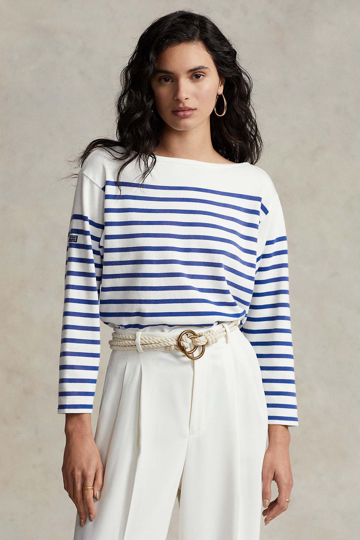 Polo Ralph Lauren Kayık Yaka Çizgili Triko-Libas Trendy Fashion Store