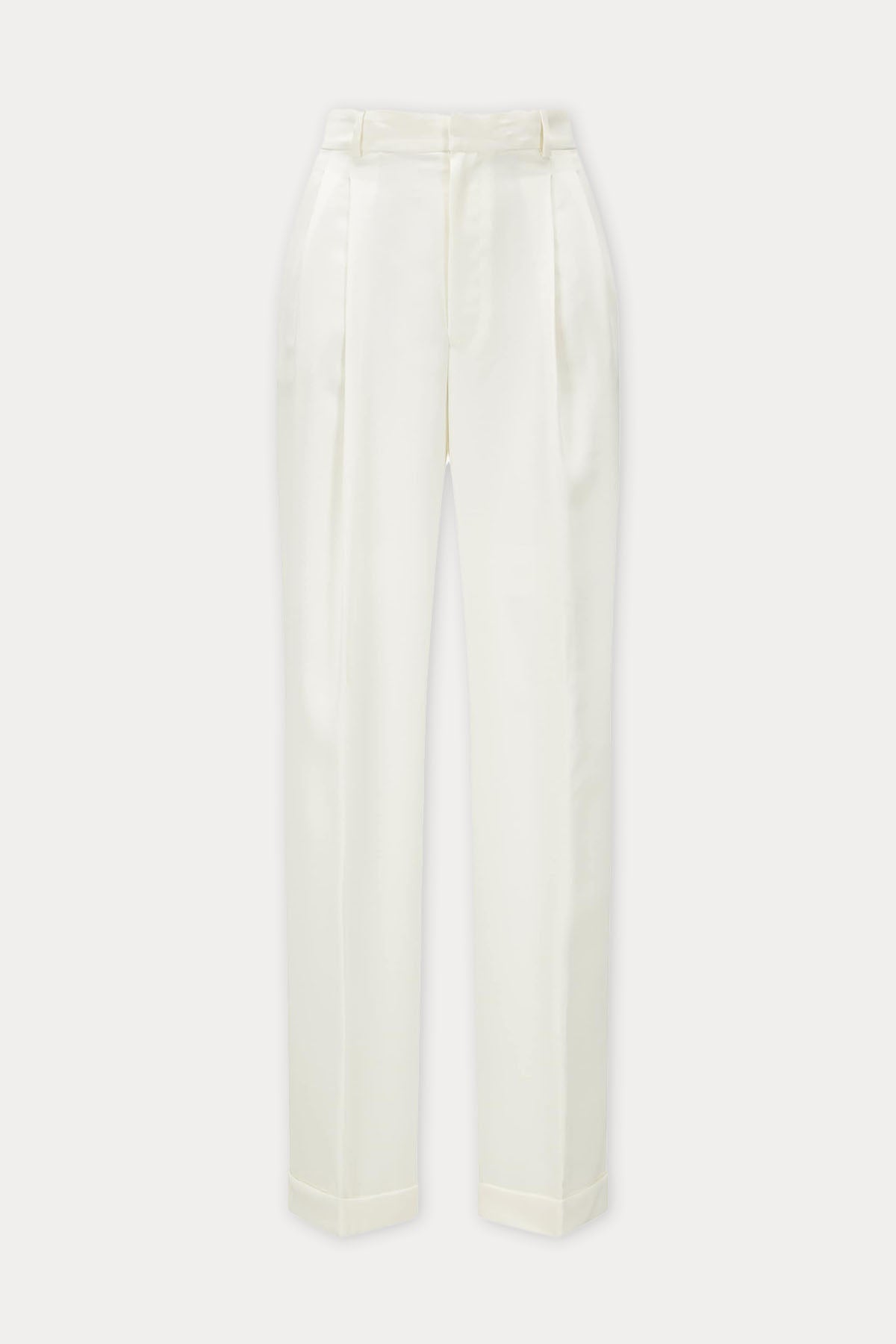 Polo Ralph Lauren Yüksek Bel Tek Pile Duble Paça Pantolon