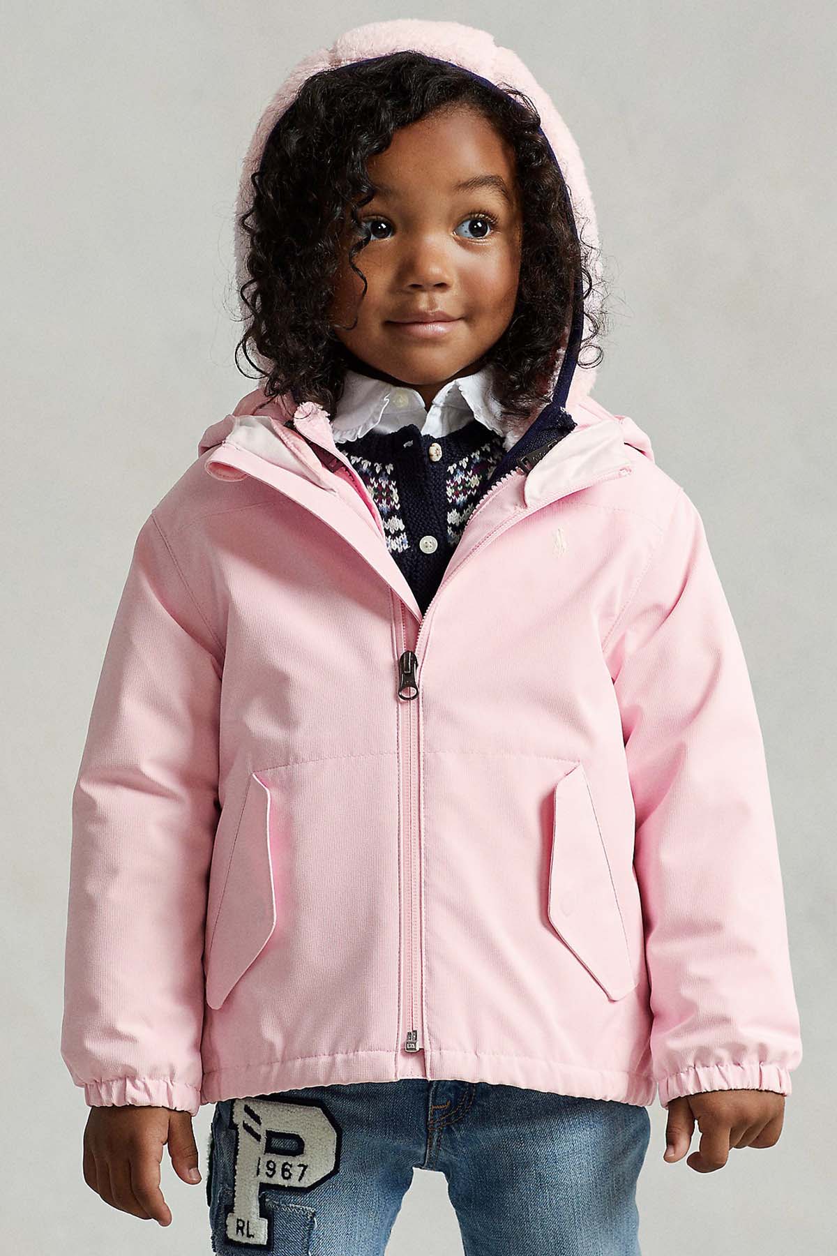 Polo Ralph Lauren Kids 2-4 Yaş Kız Çocuk Kapüşonlu Rüzgarlık Mont