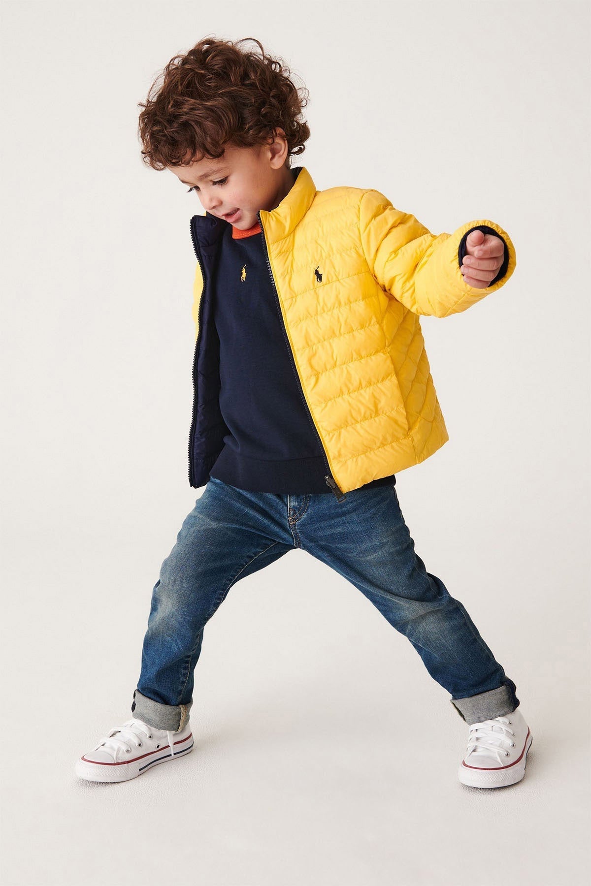 Polo Ralph Lauren Kids 5-7 Yaş Erkek Çocuk Çift Taraflı Puffer Mont-Mont-Libas