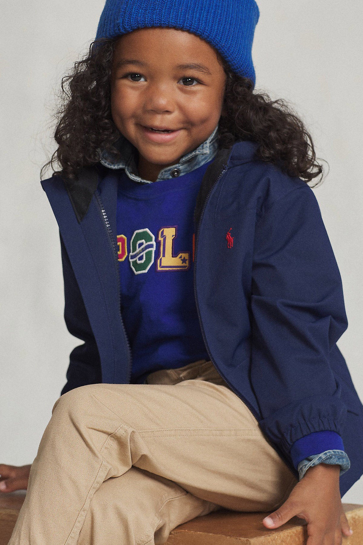 Polo Ralph Lauren Kids 2-4 Yaş Unisex Çocuk Kapüşonlu Rüzgarlık Mont-Libas Trendy Fashion Store