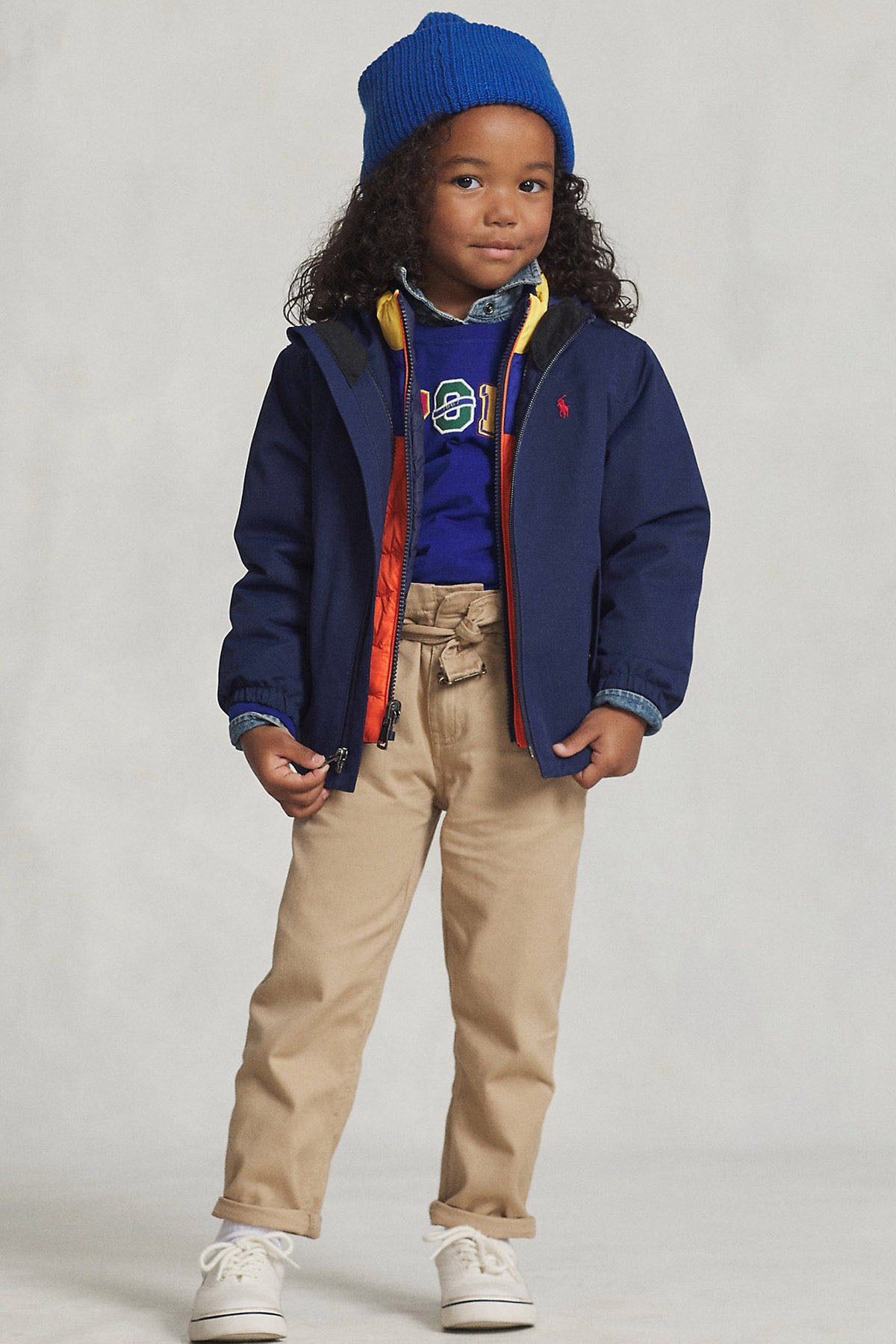 Polo Ralph Lauren Kids 2-4 Yaş Unisex Çocuk Kapüşonlu Rüzgarlık Mont-Libas Trendy Fashion Store