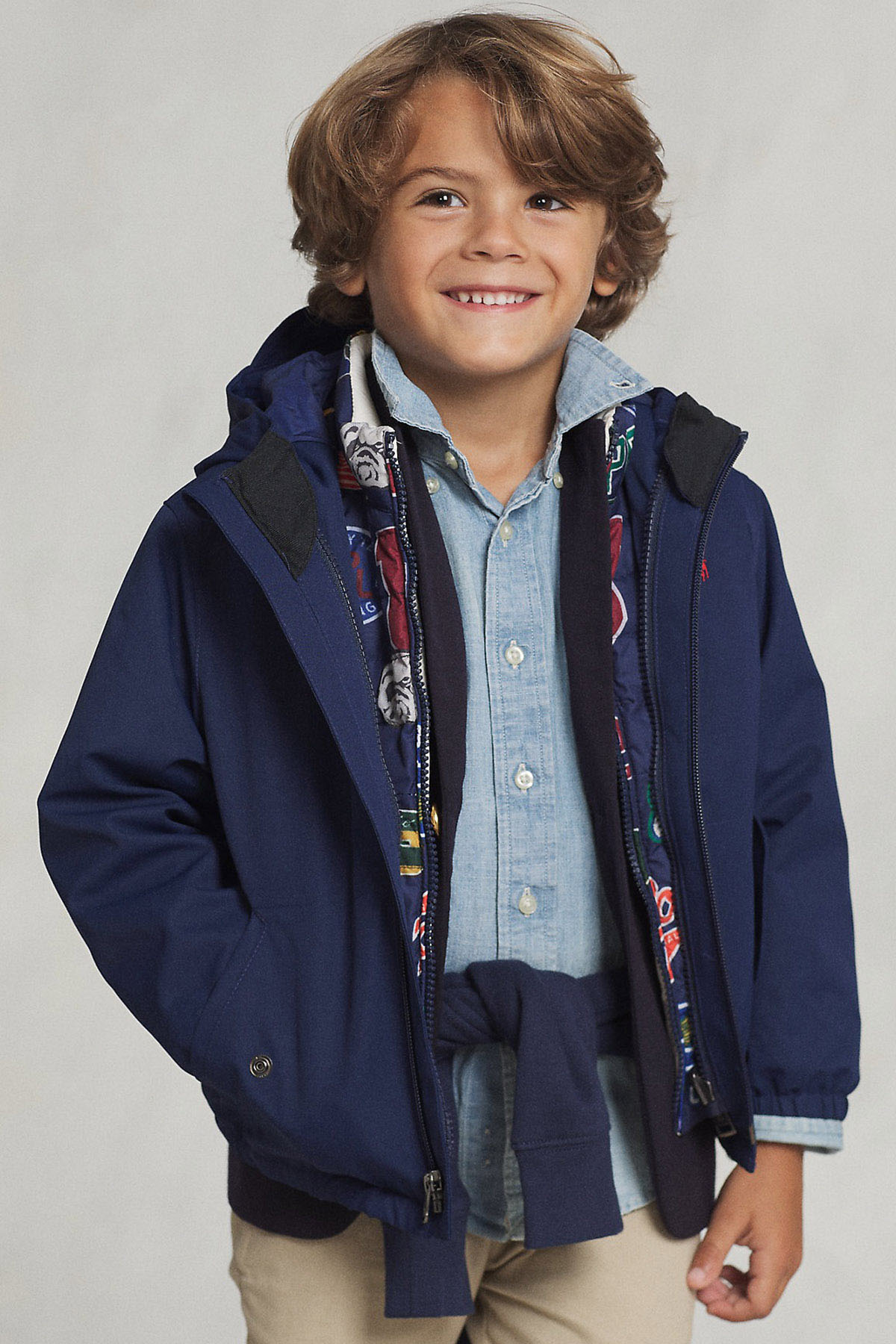 Polo Ralph Lauren Kids 2-4 Yaş Unisex Çocuk Kapüşonlu Rüzgarlık Mont-Libas Trendy Fashion Store