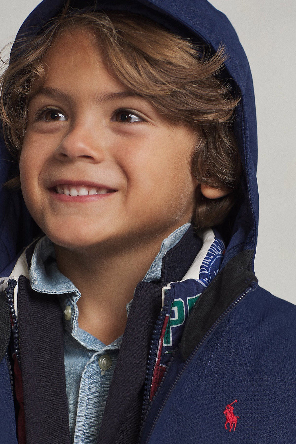 Polo Ralph Lauren Kids 2-4 Yaş Unisex Çocuk Kapüşonlu Rüzgarlık Mont-Libas Trendy Fashion Store