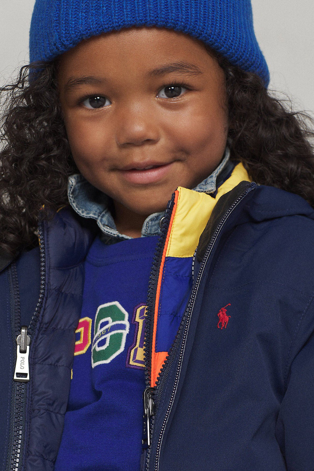 Polo Ralph Lauren Kids 2-4 Yaş Unisex Çocuk Kapüşonlu Rüzgarlık Mont-Libas Trendy Fashion Store