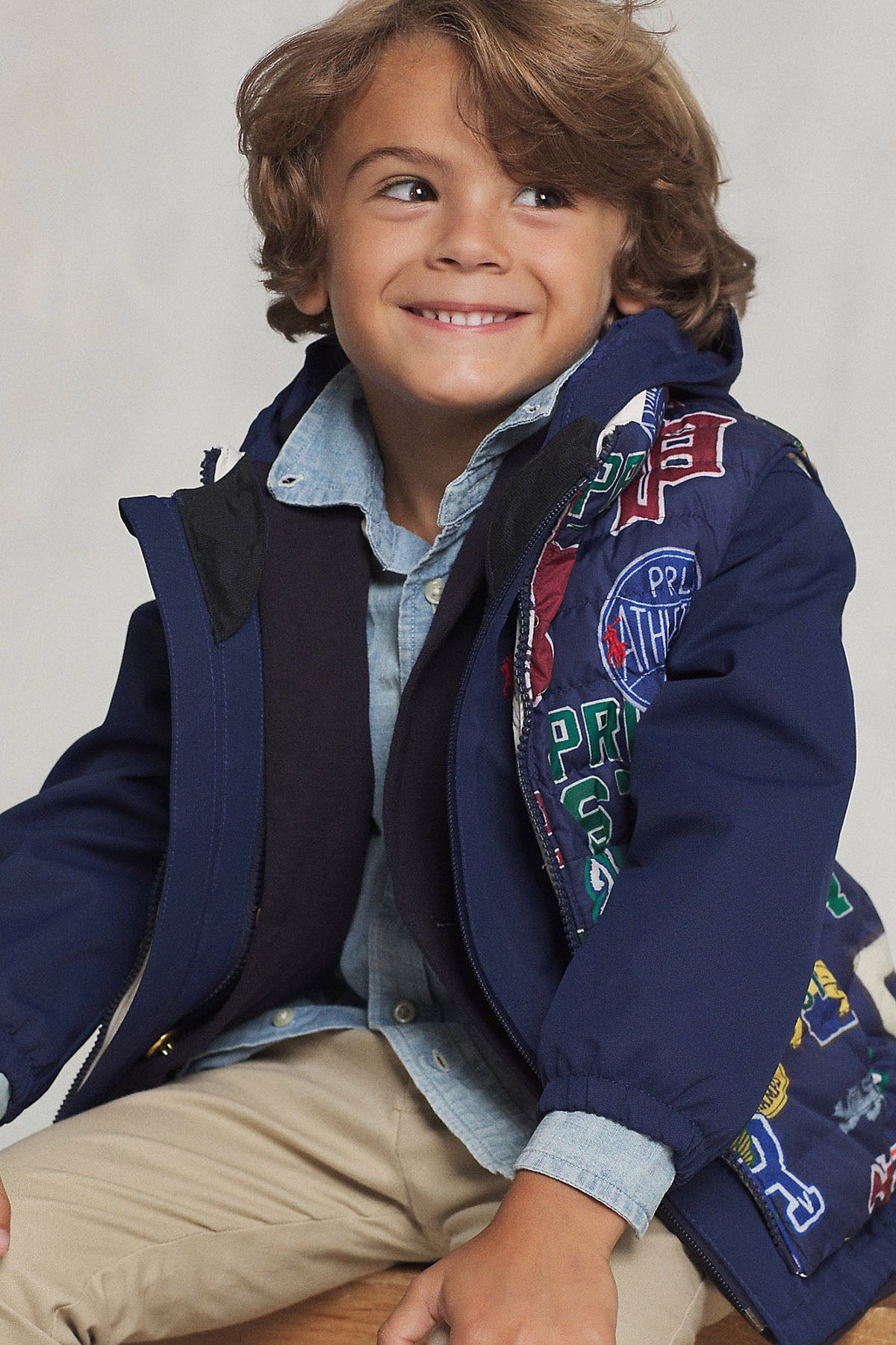 Polo Ralph Lauren Kids 2-4 Yaş Unisex Çocuk Kapüşonlu Rüzgarlık Mont-Libas Trendy Fashion Store