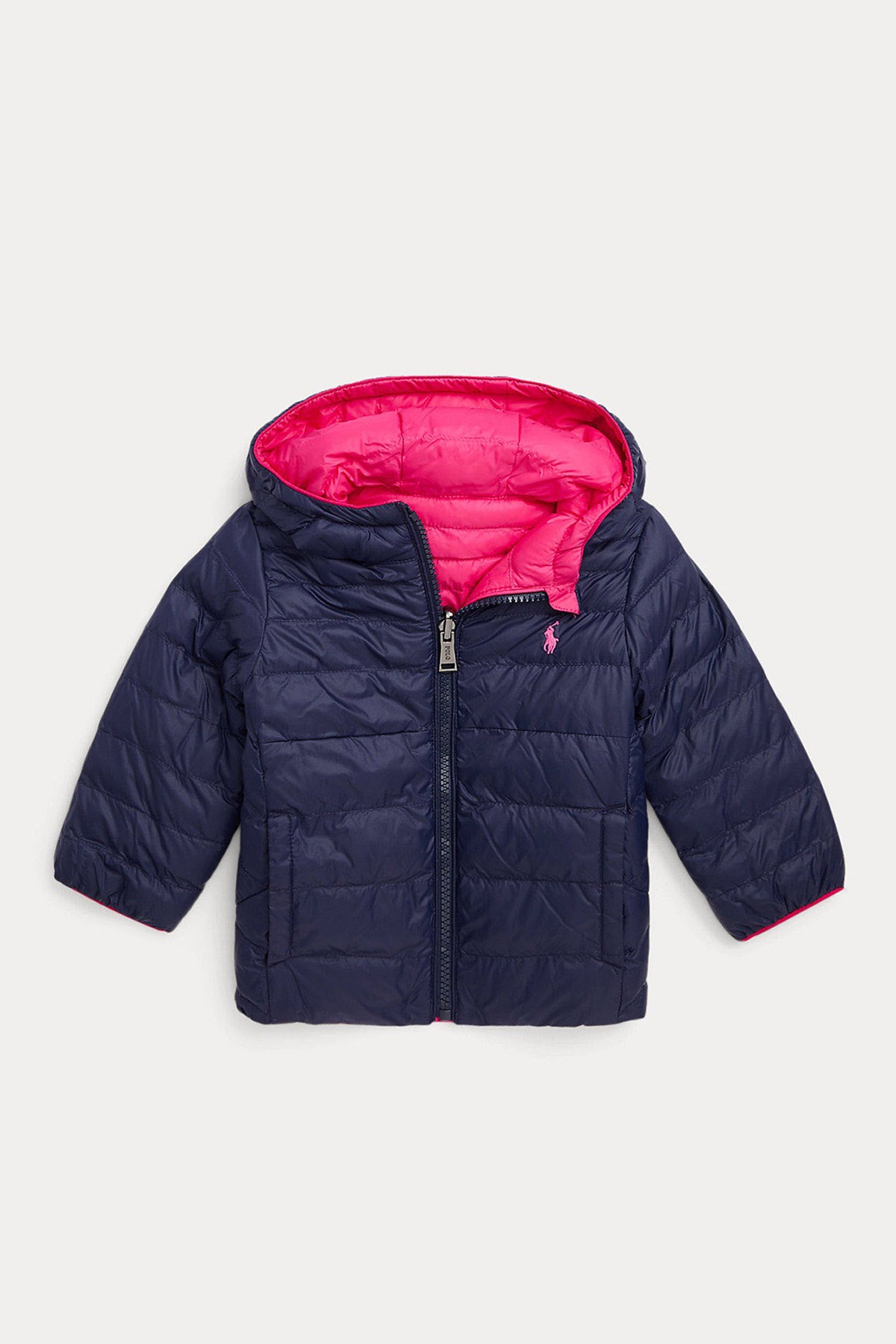 Polo Ralph Lauren Kids 12 Aylık Kız Bebek Çift Taraflı Puffer Mont-Libas Trendy Fashion Store