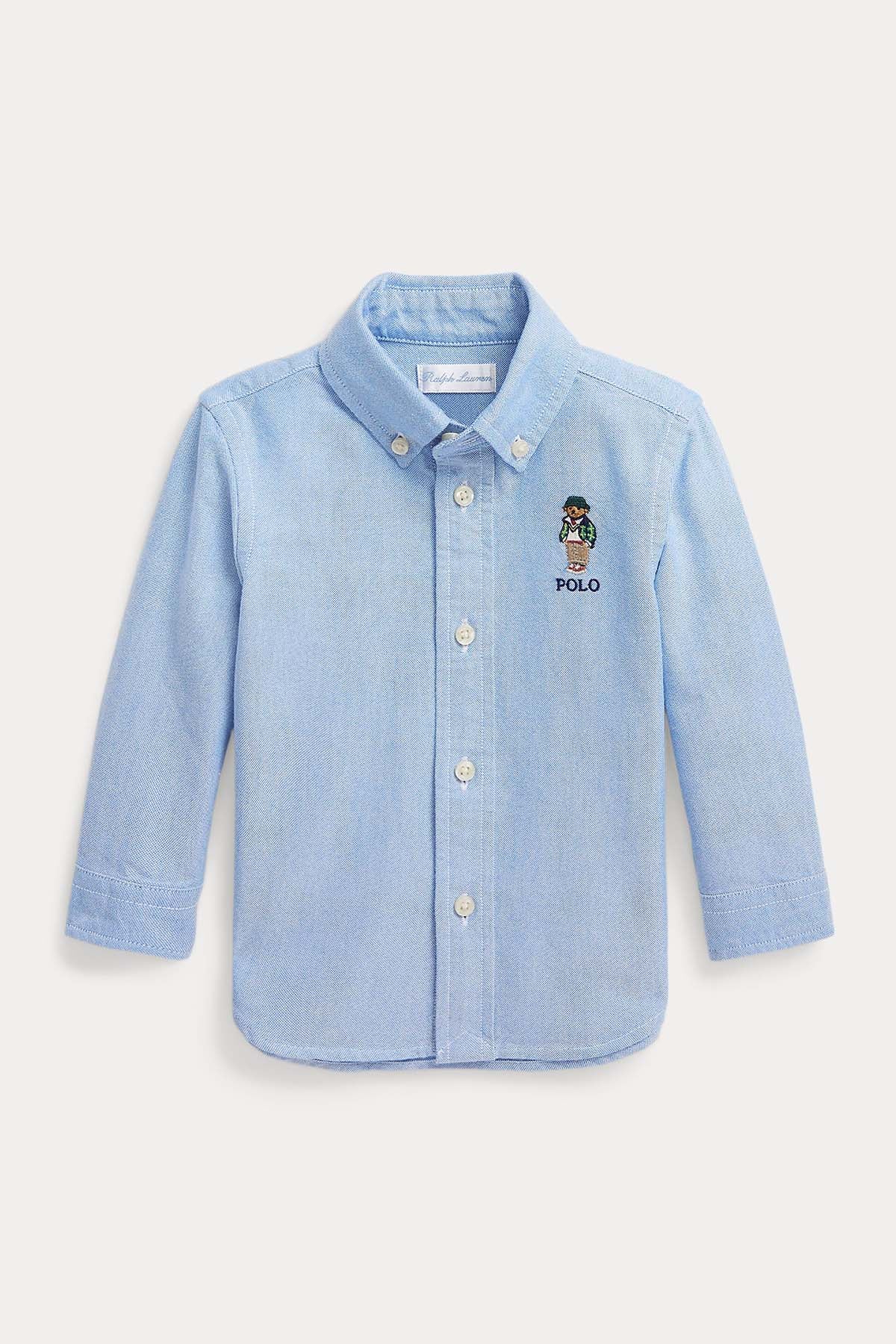 Polo Ralph Lauren Kids 12-24 Aylık Erkek Bebek Polo Bear Gömlek