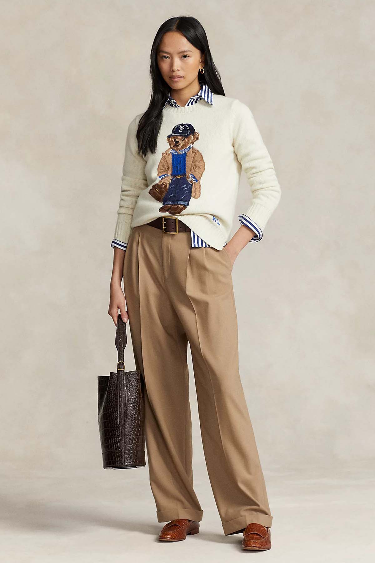 Polo Ralph Lauren Polo Bear Kaşmirli Yün Örgü Triko-Libas Trendy Fashion Store