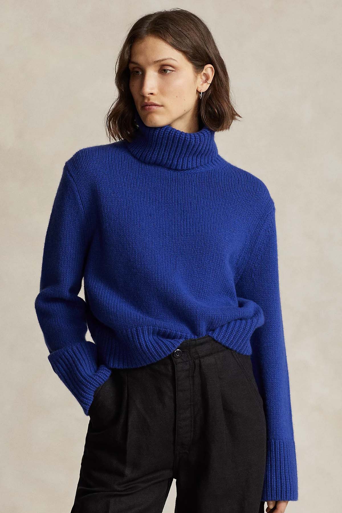 Polo Ralph Lauren Boxy Fit Balıkçı Yaka Kaşmirli Yün Triko-Libas Trendy Fashion Store