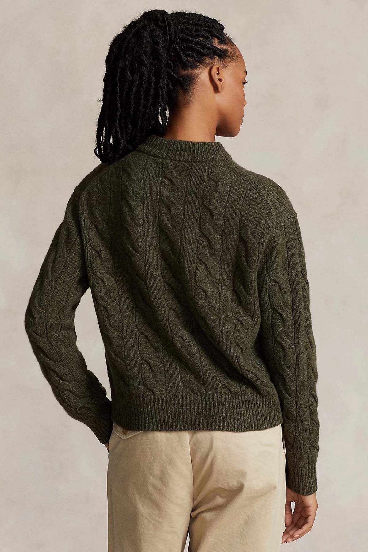 Polo Ralph Lauren Saç Örgü Kaşmirli Yün Triko-Libas Trendy Fashion Store