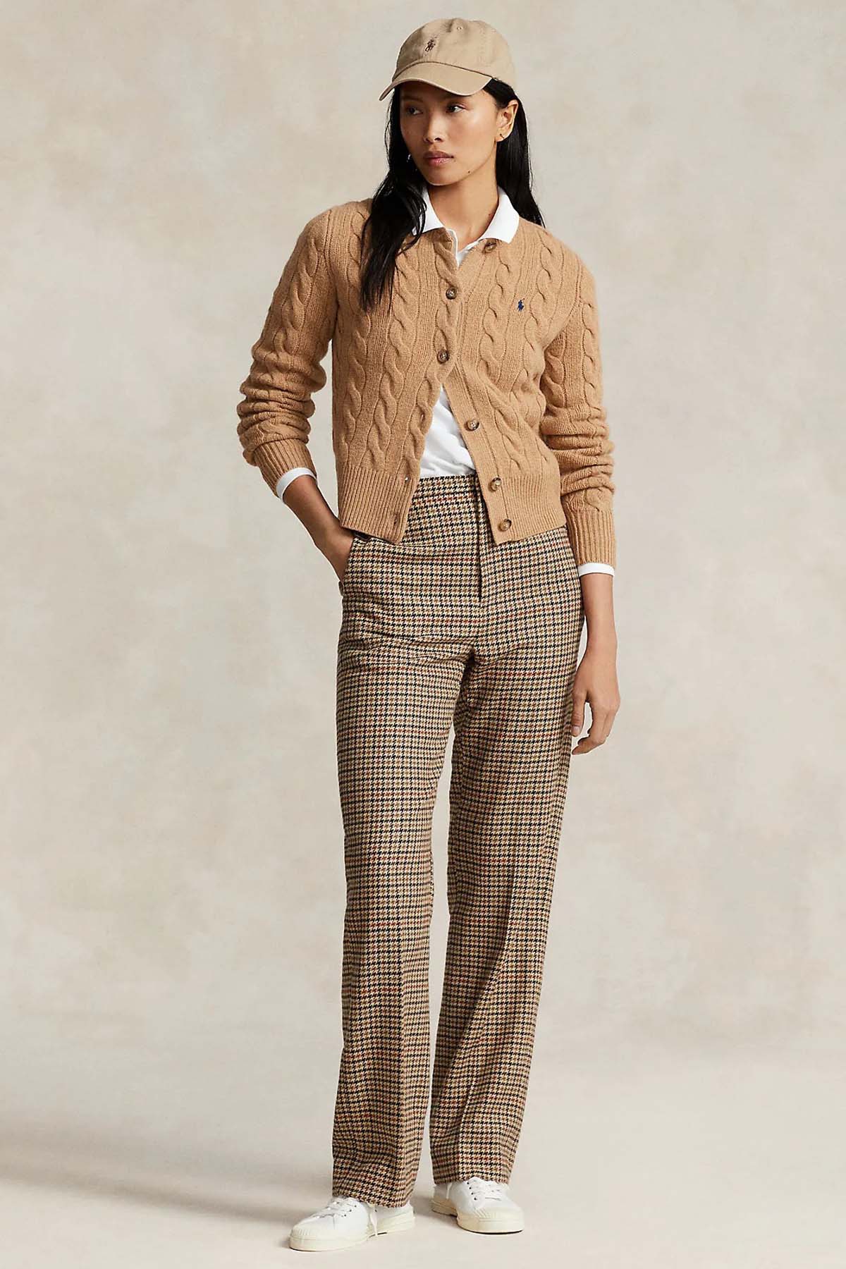 Polo Ralph Lauren Slim Fit Kaşmirli Saç Örgü Yün Triko Ceket-Libas Trendy Fashion Store