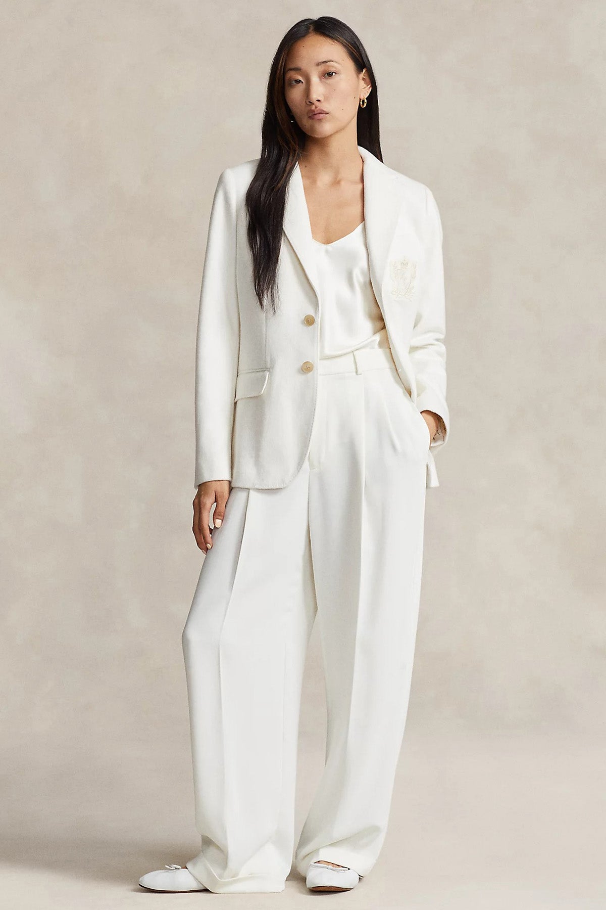 Polo Ralph Lauren Logolu Yün Blazer Ceket-Libas Trendy Fashion Store