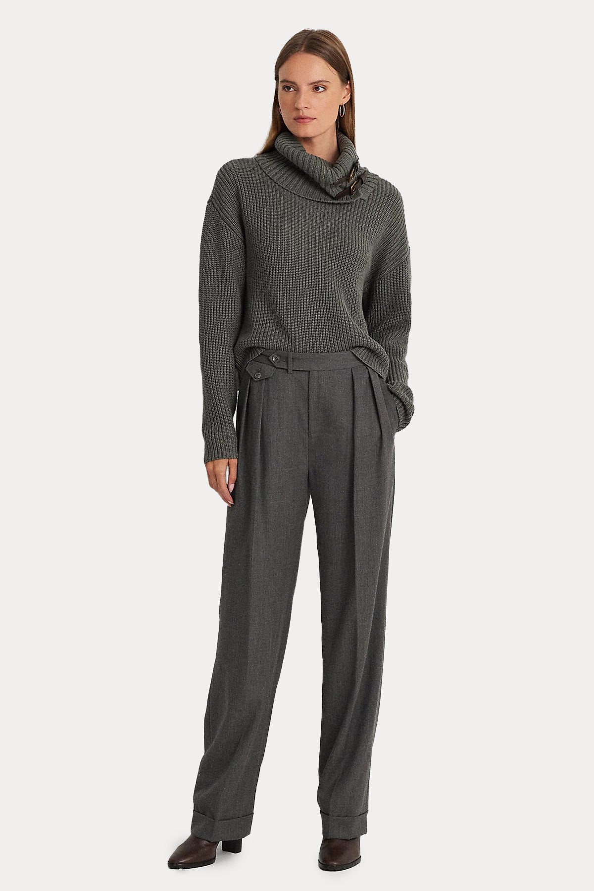 Polo Ralph Lauren Deri Kemer Detaylı Balıkçı Yaka Örgü Triko-Libas Trendy Fashion Store