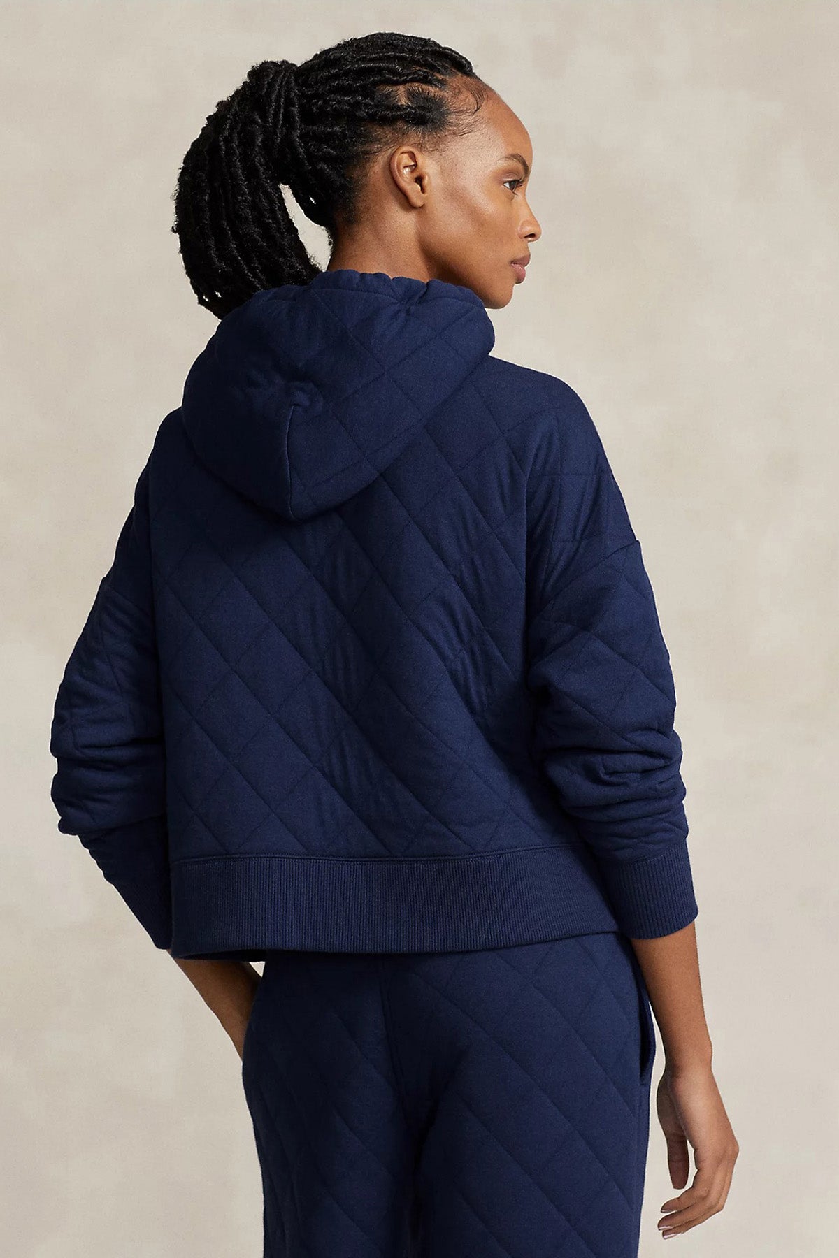 Polo Ralph Lauren Boxy Fit Kapitone Desenli Kapüşonlu Sweatshirt-Libas Trendy Fashion Store