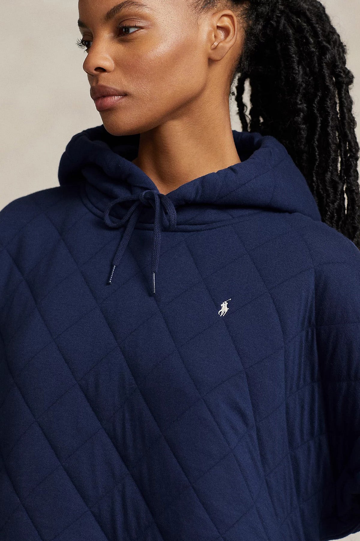 Polo Ralph Lauren Boxy Fit Kapitone Desenli Kapüşonlu Sweatshirt-Libas Trendy Fashion Store