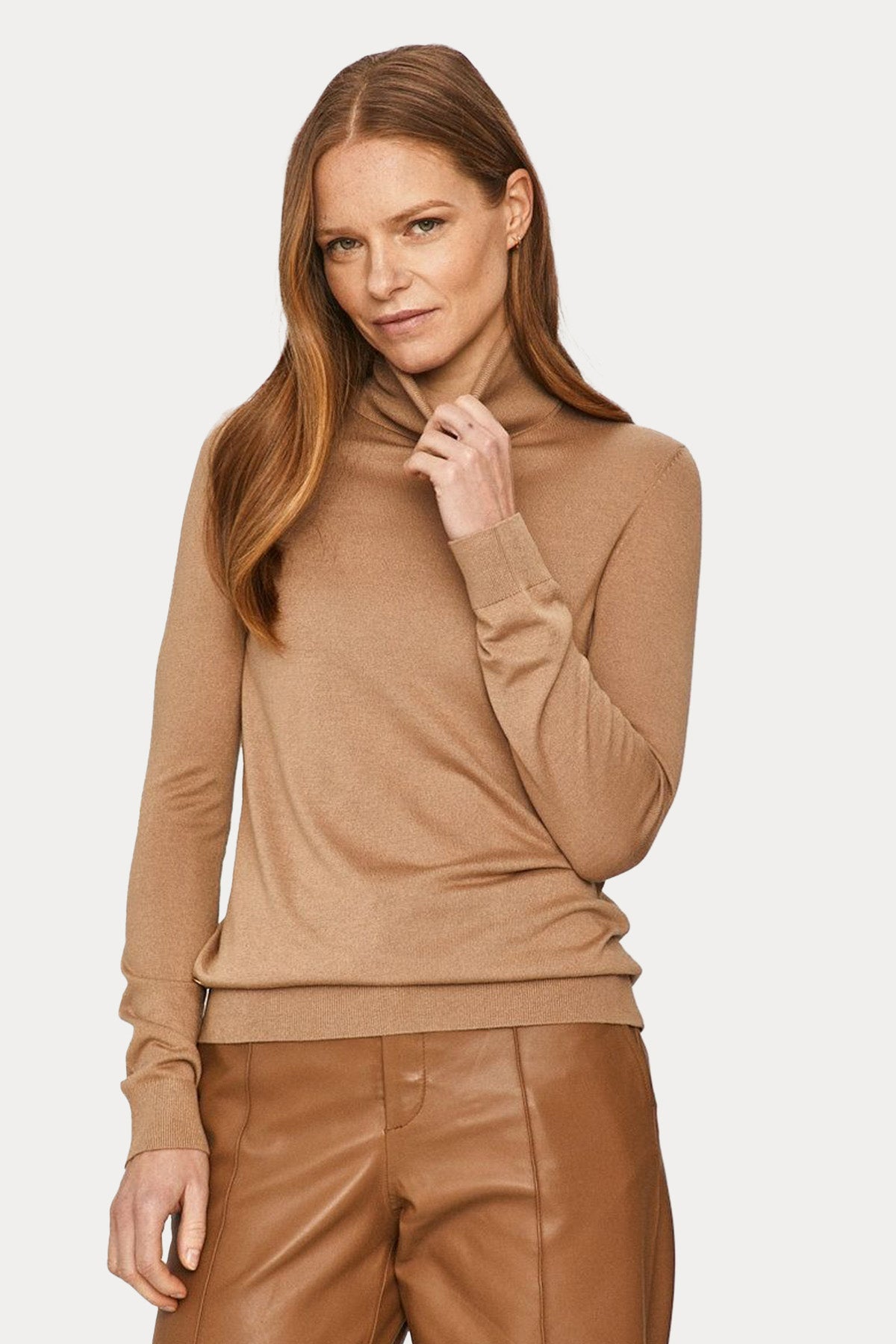 Polo Ralph Lauren Balıkçı Yaka İpekli İnce Örgü Triko-Libas Trendy Fashion Store