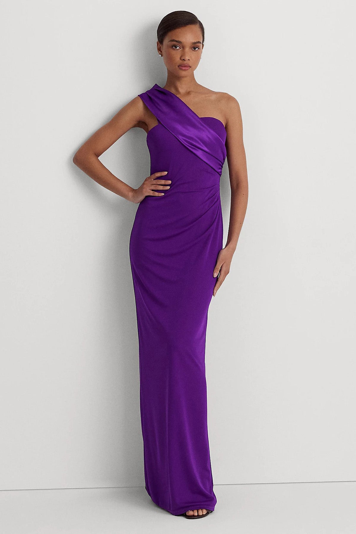 Polo Ralph Lauren Tek Omuzlu Maxi Abiye Elbise-Libas Trendy Fashion Store