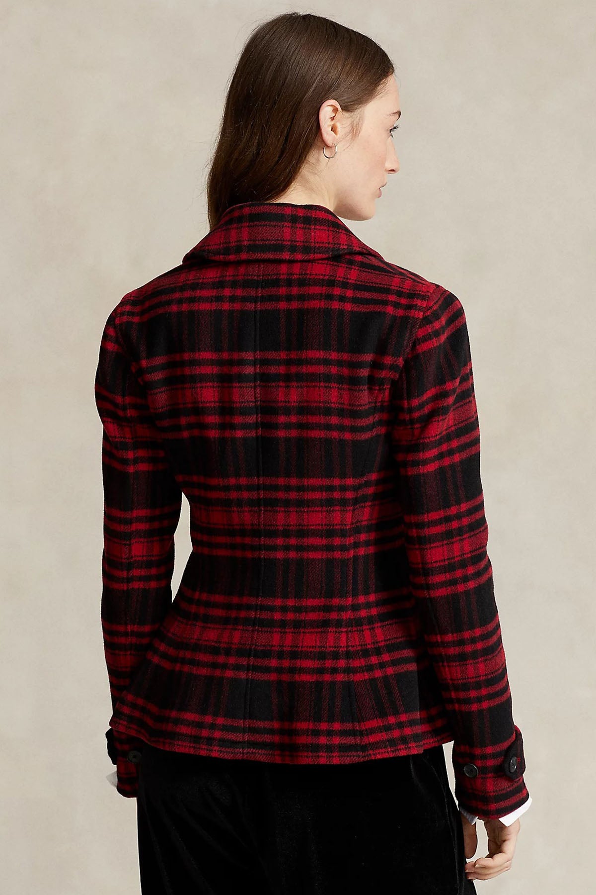 Polo Ralph Lauren Ekoseli Yün Ceket-Libas Trendy Fashion Store