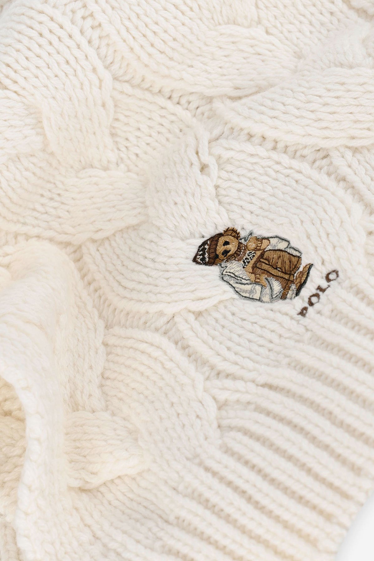 Polo Ralph Lauren Polo Bear Saç Örgü Yün Atkı-Libas Trendy Fashion Store