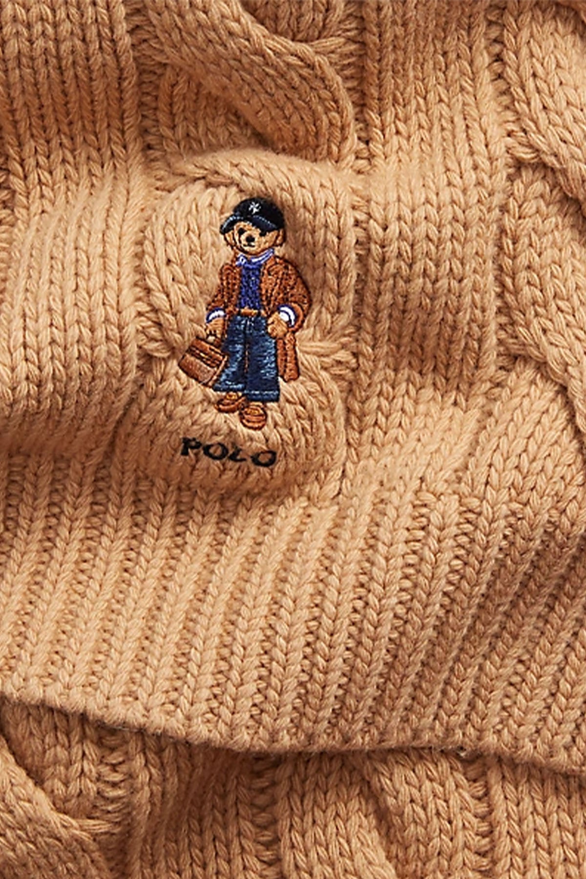 Polo Ralph Lauren Polo Bear Saç Örgü Yün Atkı-Libas Trendy Fashion Store
