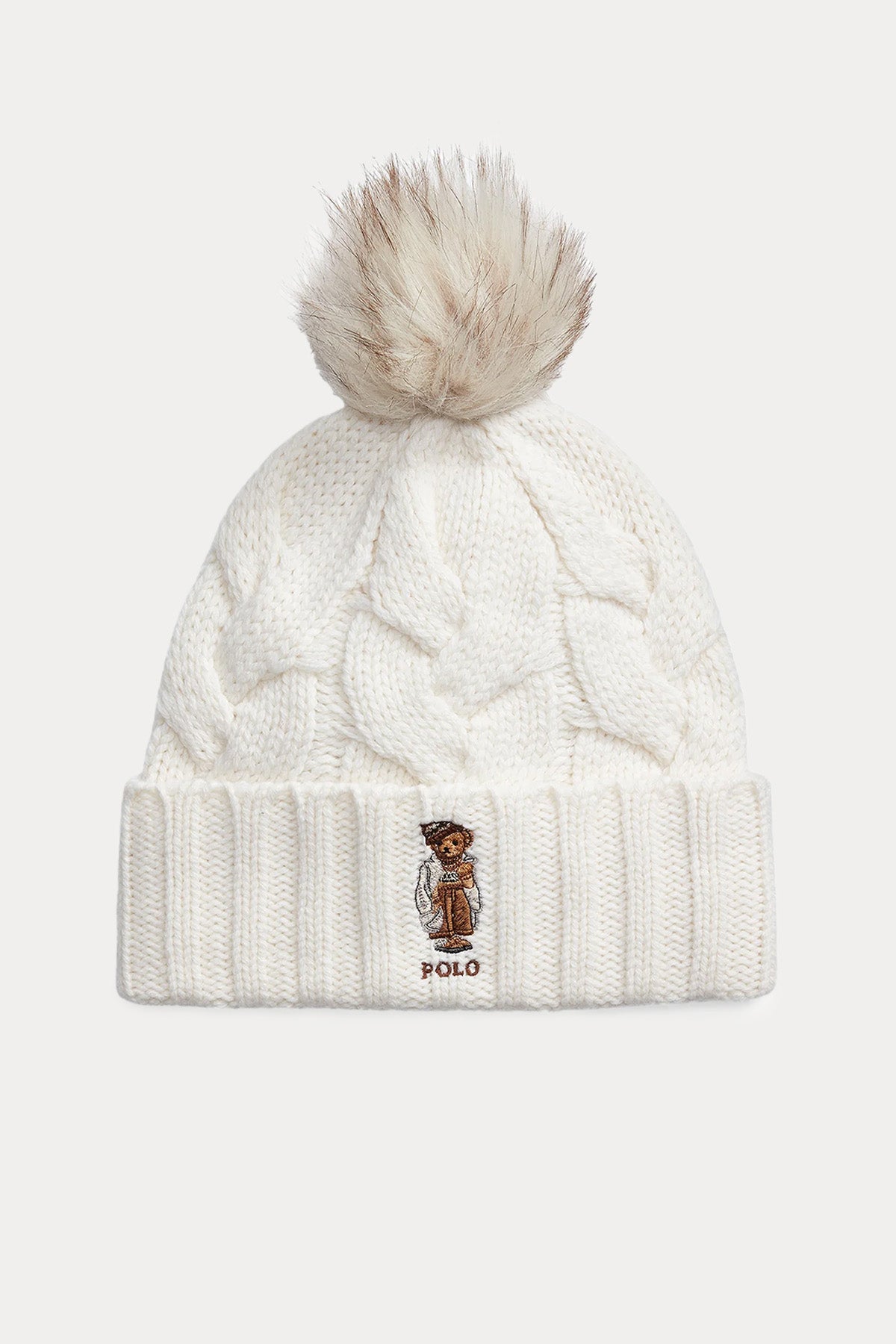 Polo Ralph Lauren Polo Bear Ponponlu Saç Örgü Yün Bere-Libas Trendy Fashion Store