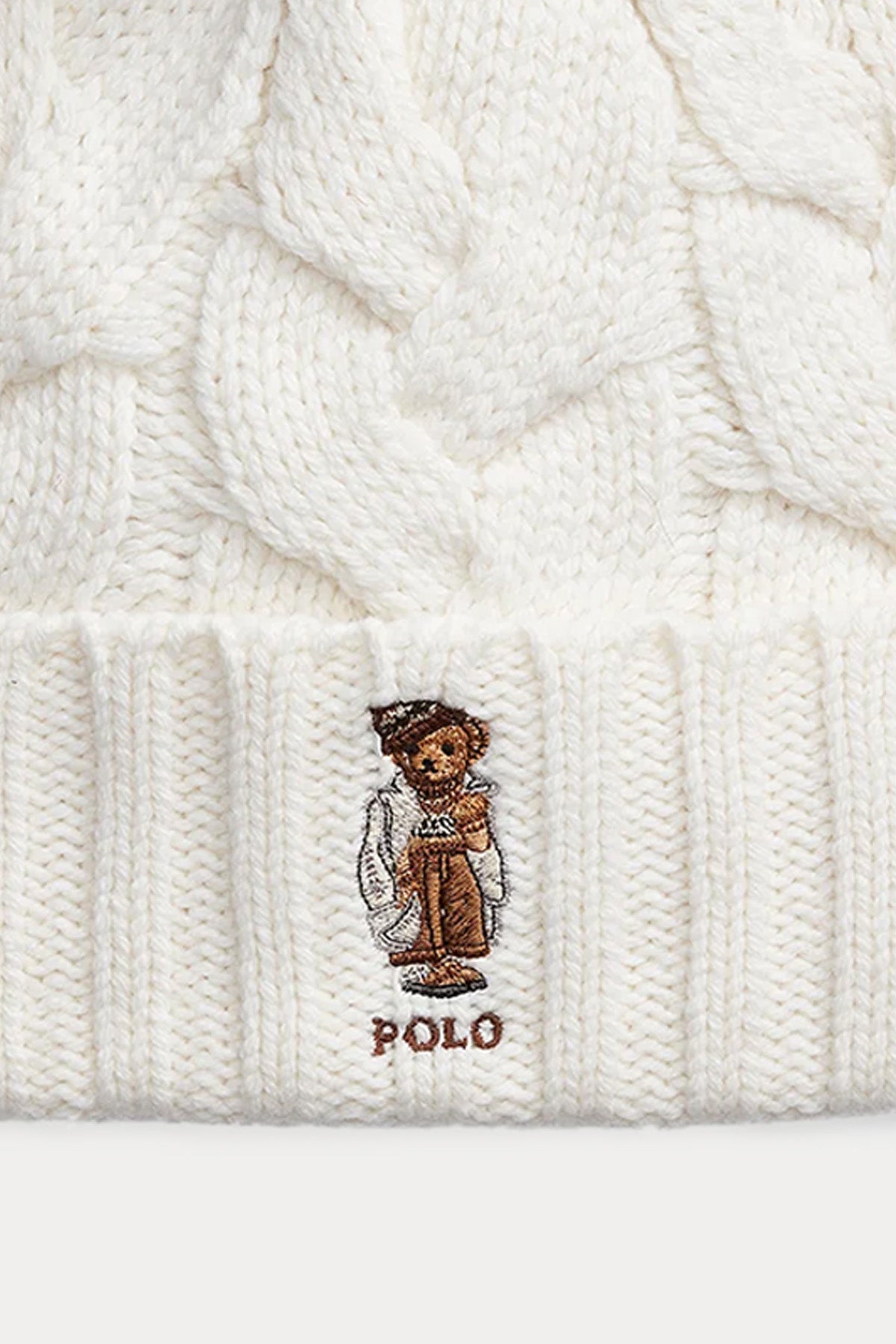 Polo Ralph Lauren Polo Bear Ponponlu Saç Örgü Yün Bere-Libas Trendy Fashion Store