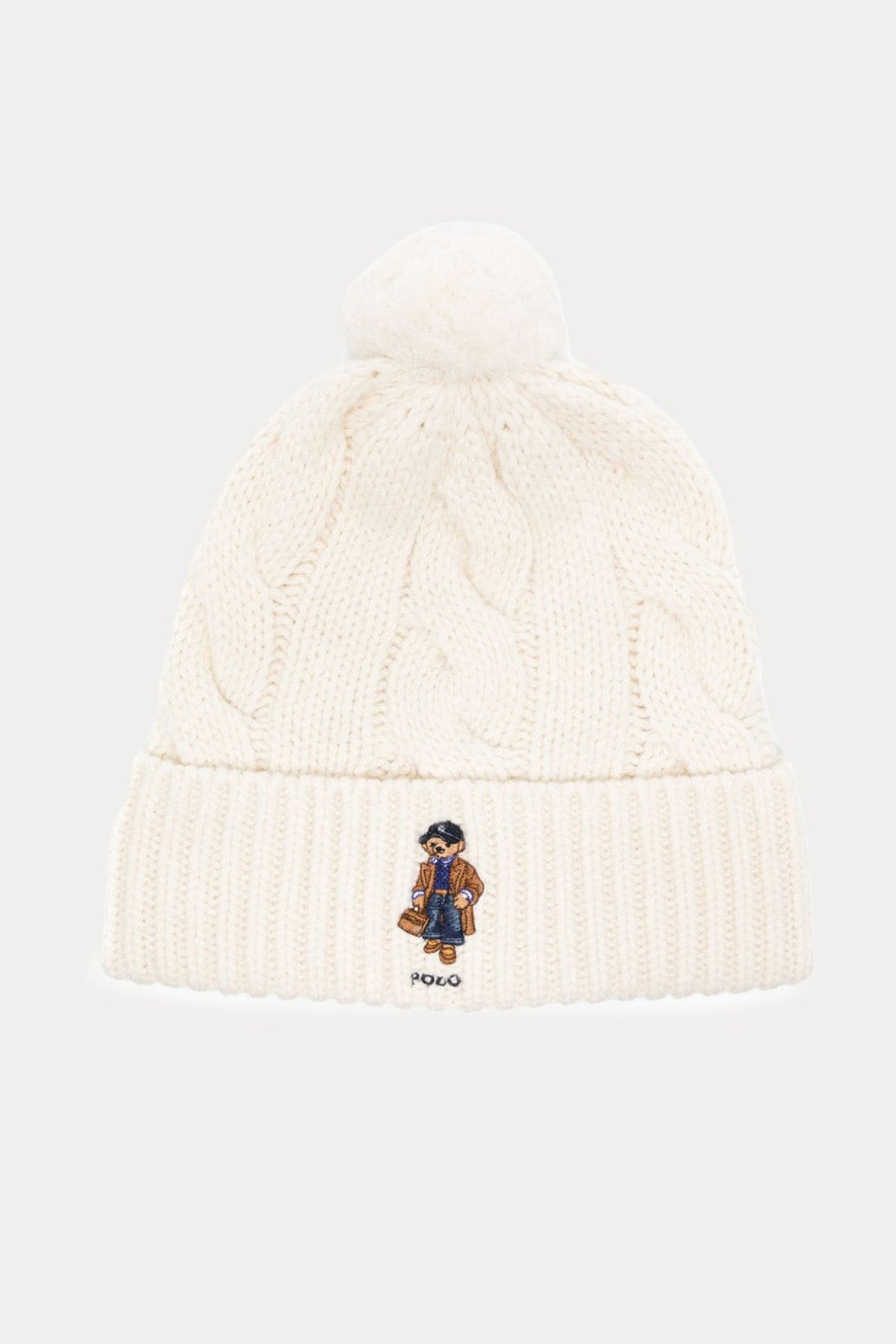 Polo Ralph Lauren Polo Bear Ponponlu Saç Örgü Yün Bere-Libas Trendy Fashion Store