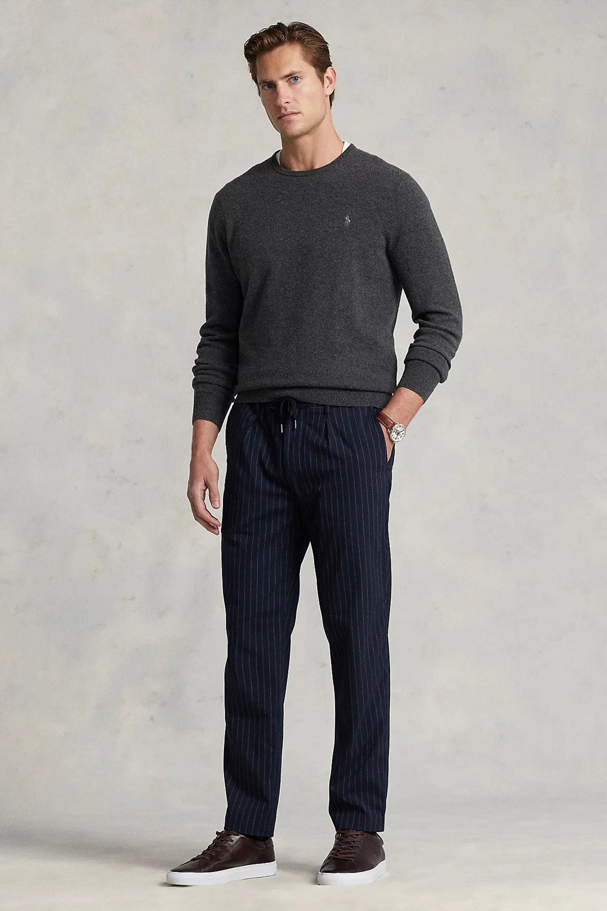 Polo Ralph Lauren Yuvarlak Yaka Yün Triko-Libas Trendy Fashion Store