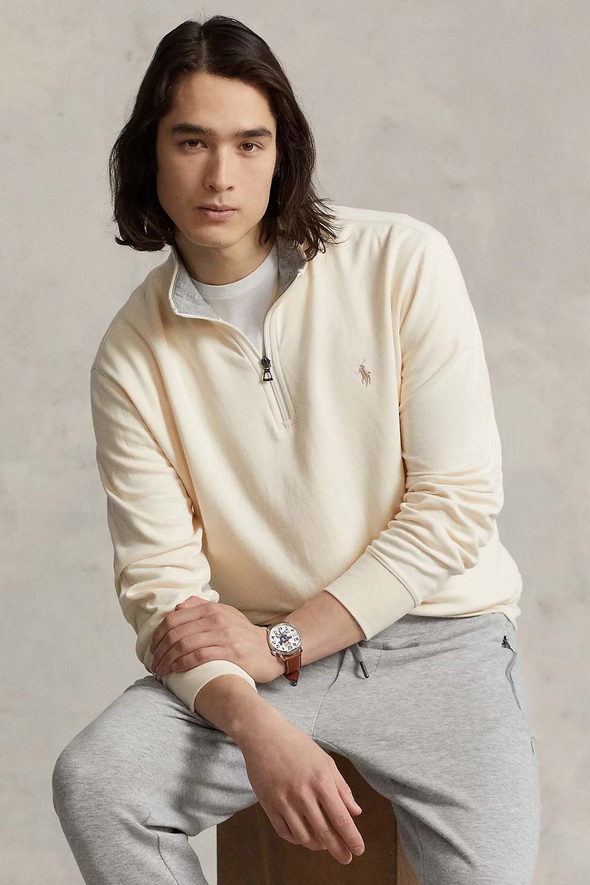 Polo Ralph Lauren Dik Yaka Yarım Fermuarlı Sweatshirt-Libas Trendy Fashion Store