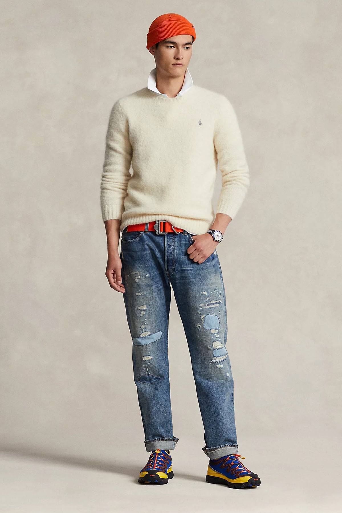 Polo Ralph Lauren Yuvarlak Yaka Yün Örgü Triko-Libas Trendy Fashion Store