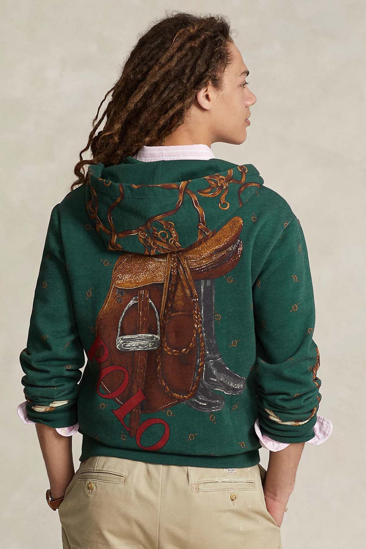 Polo Ralph Lauren Desenli Kapüşonlu Sweatshirt Ceket-Libas Trendy Fashion Store