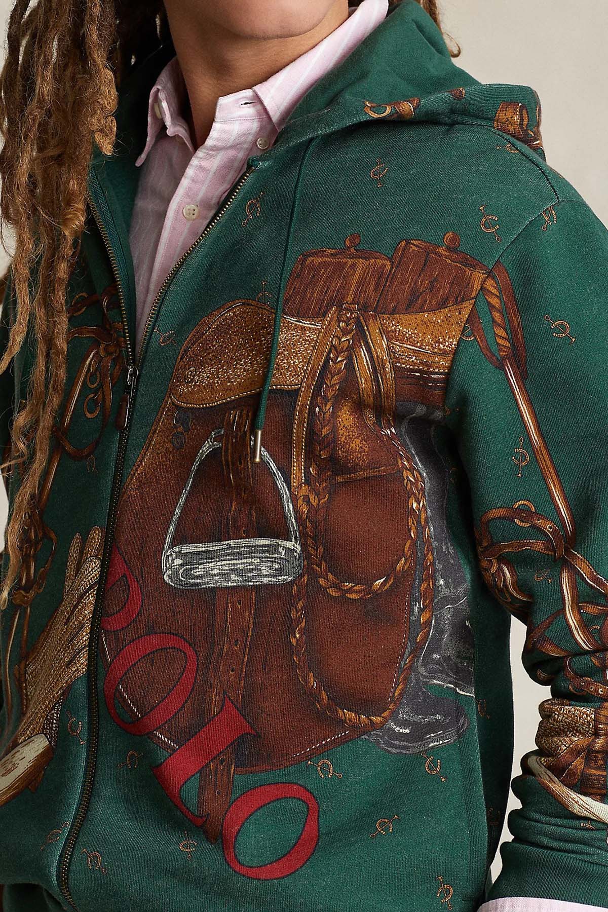 Polo Ralph Lauren Desenli Kapüşonlu Sweatshirt Ceket-Libas Trendy Fashion Store