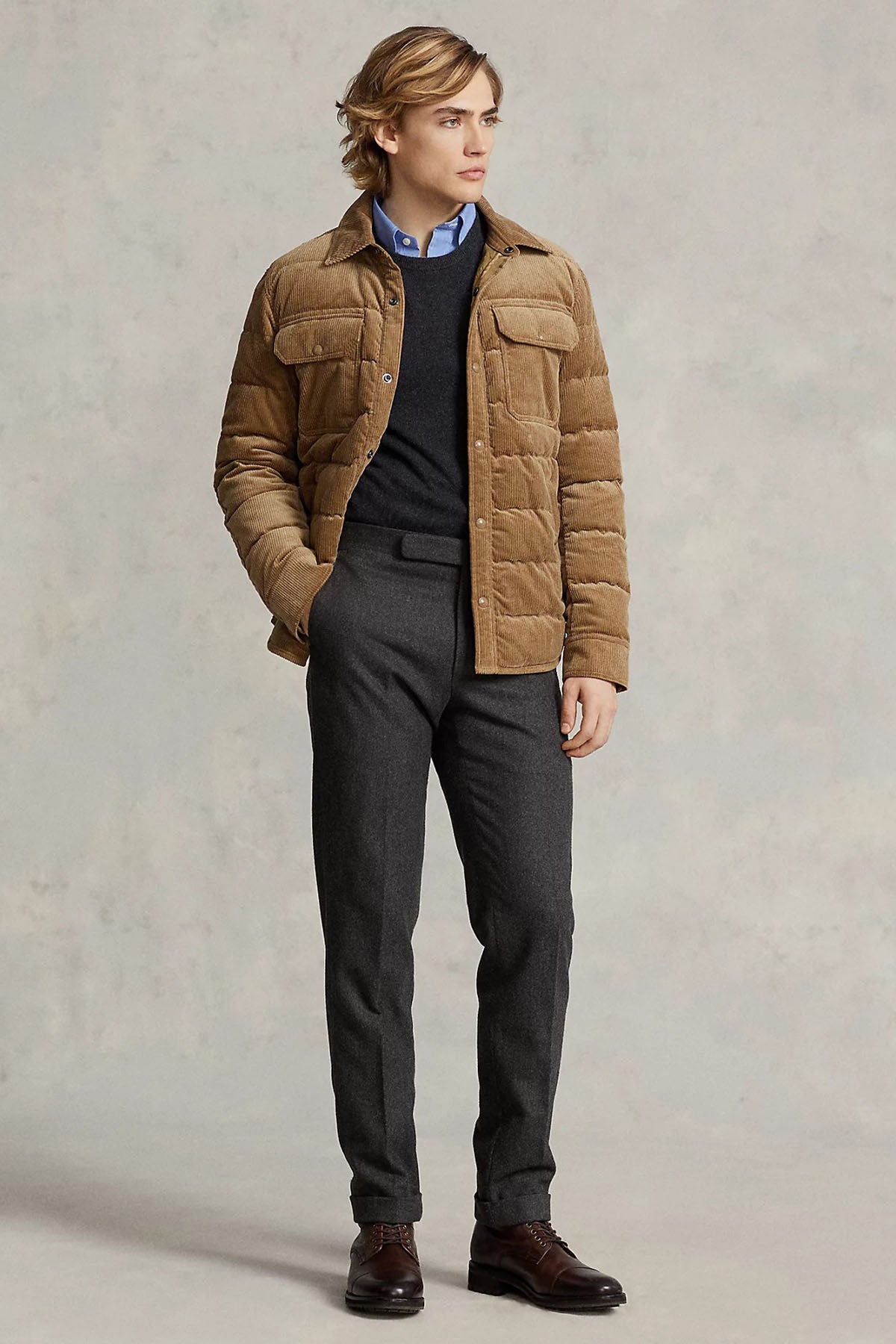 Polo Ralph Lauren Fitilli Kadife Puffer Ceket-Libas Trendy Fashion Store