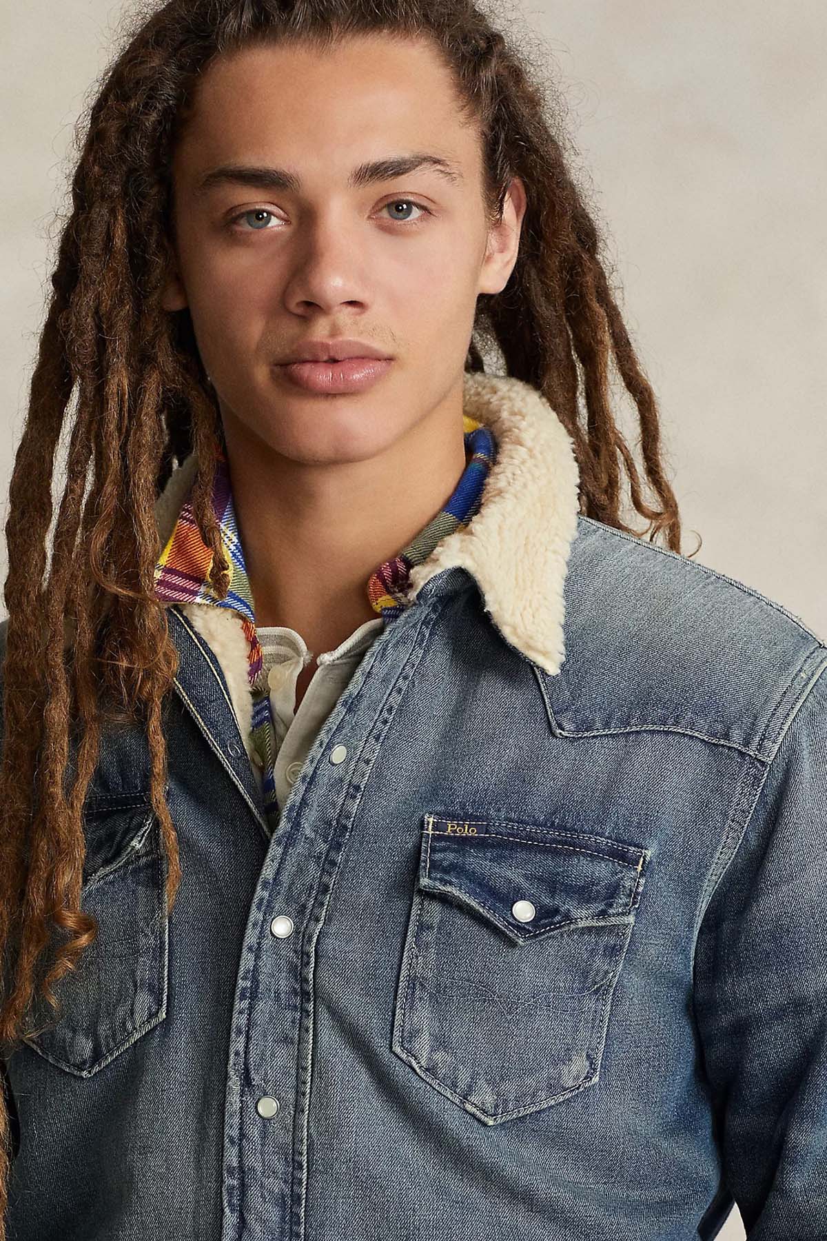 Polo Ralph Lauren Kürklü Denim Ceket-Libas Trendy Fashion Store