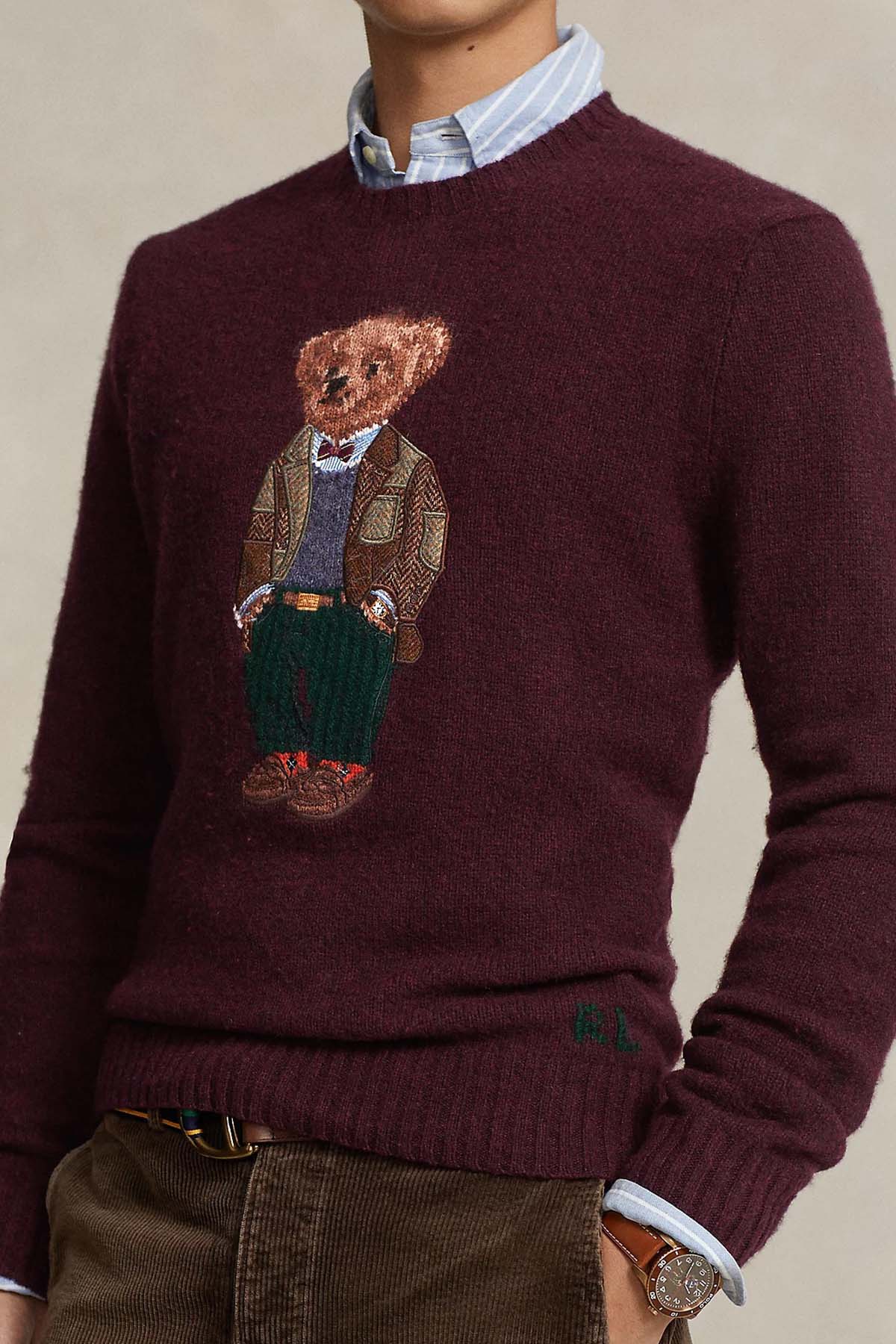 Polo Ralph Lauren Polo Bear Kaşmirli Yün Örgü Triko-Libas Trendy Fashion Store