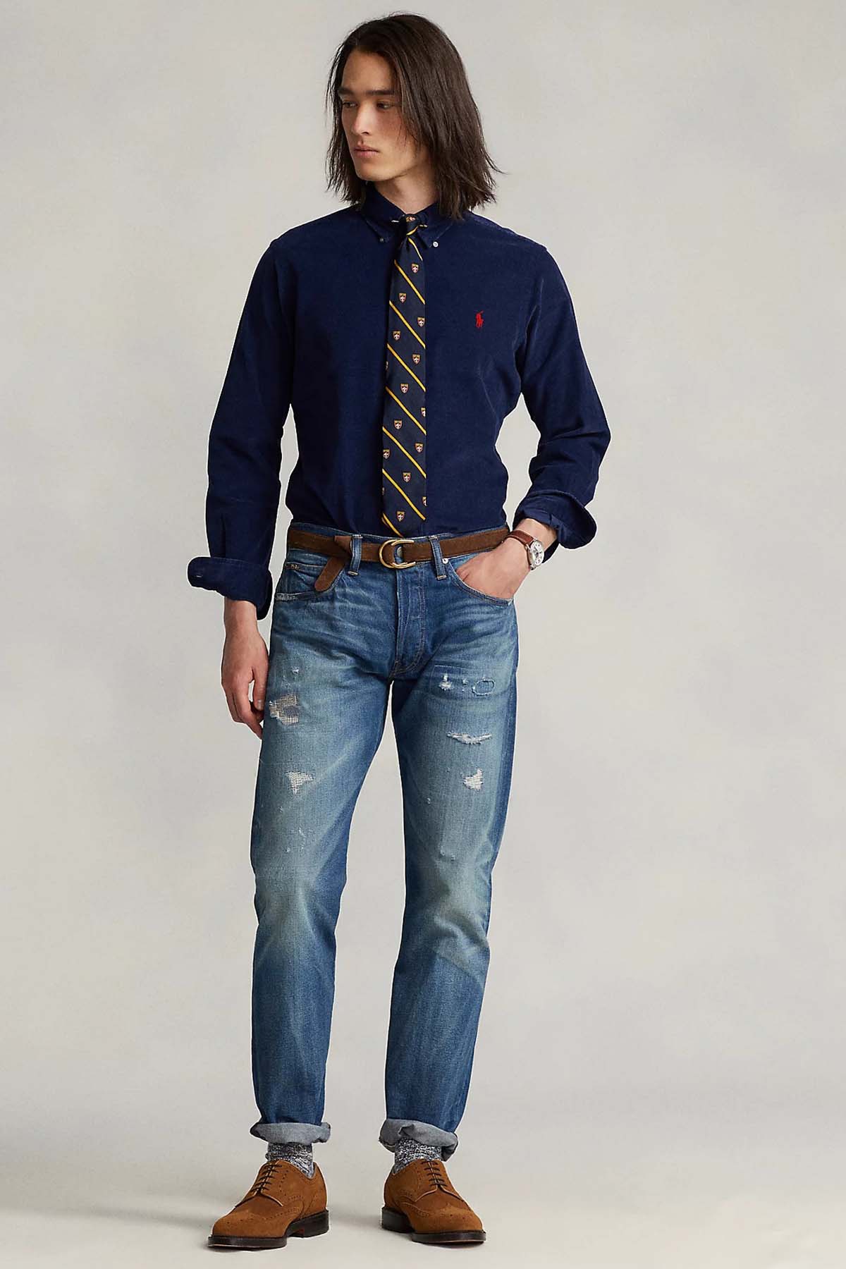 Polo Ralph Lauren Custom Fit Kadife Gömlek-Libas Trendy Fashion Store