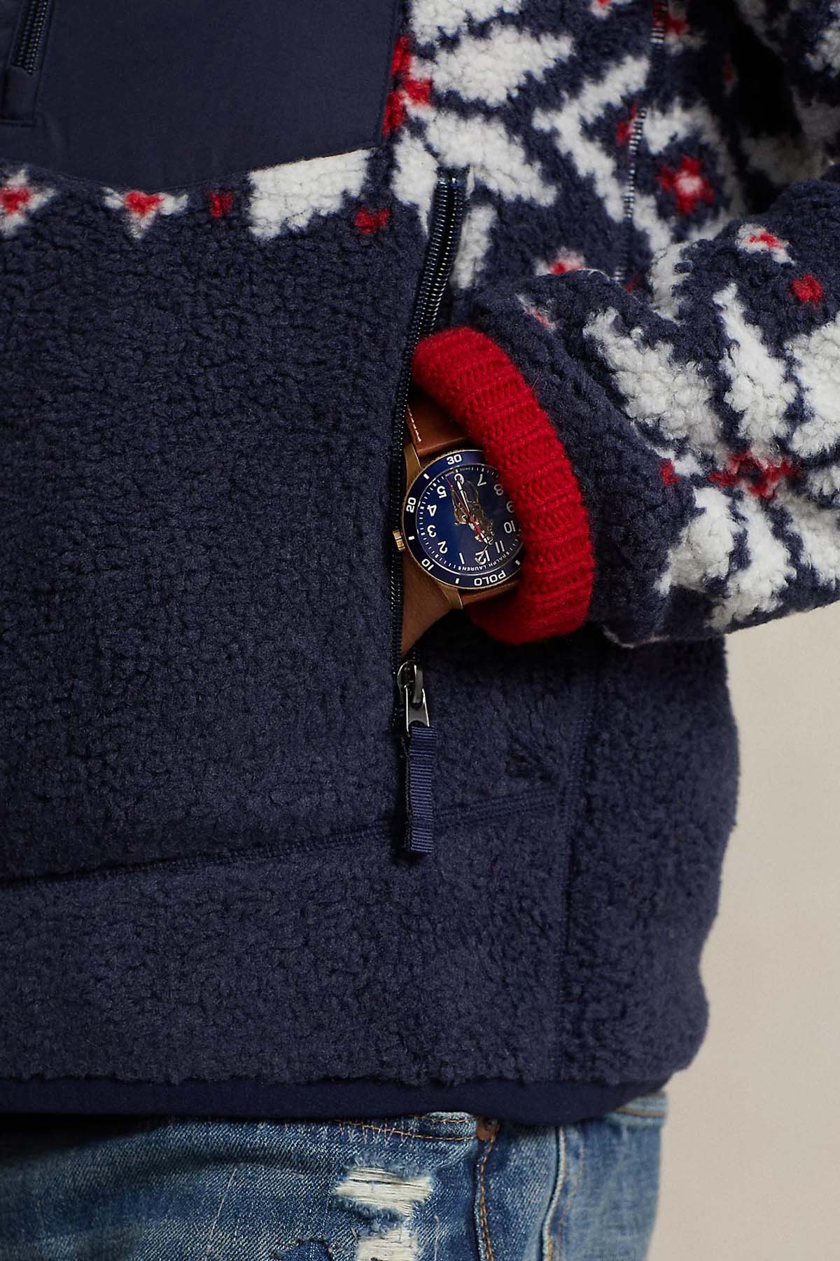 Polo Ralph Lauren Fair Isle Desenli Polar Ceket-Libas Trendy Fashion Store