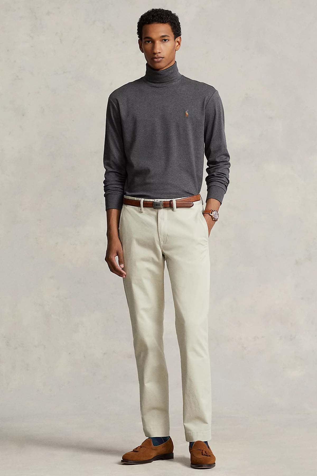 Polo Ralph Lauren Balıkçı Yaka Uzun Kollu İnce Sweatshirt-Libas Trendy Fashion Store