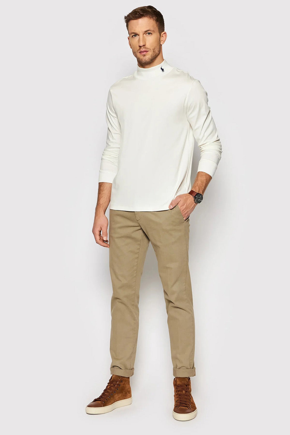 Polo Ralph Lauren Yarım Balıkçı Yaka Uzun Kollu İnce Sweatshirt-Libas Trendy Fashion Store