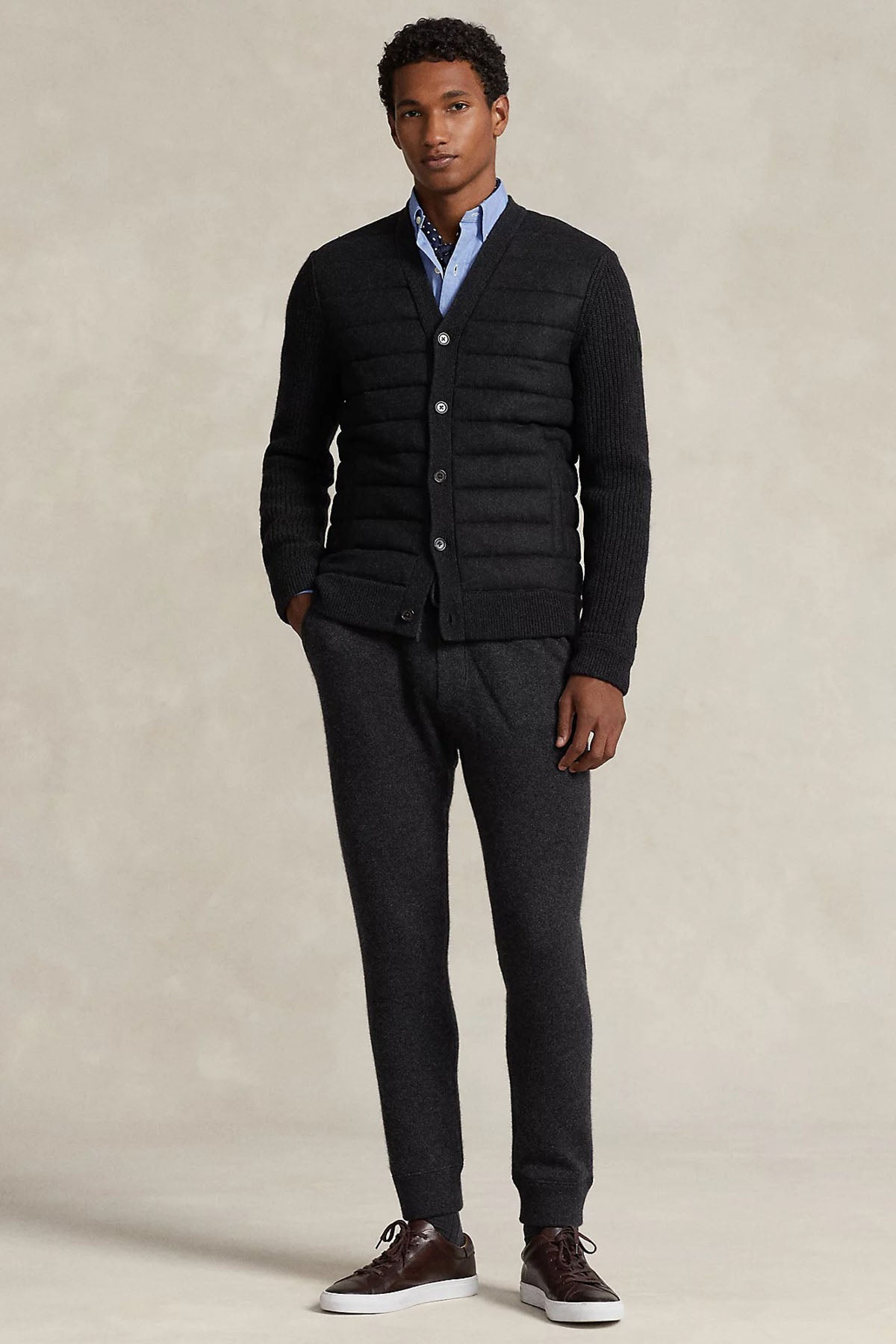 Polo Ralph Lauren İnce Dolgulu Örgü Detaylı Kaşmirli Yün Ceket-Libas Trendy Fashion Store