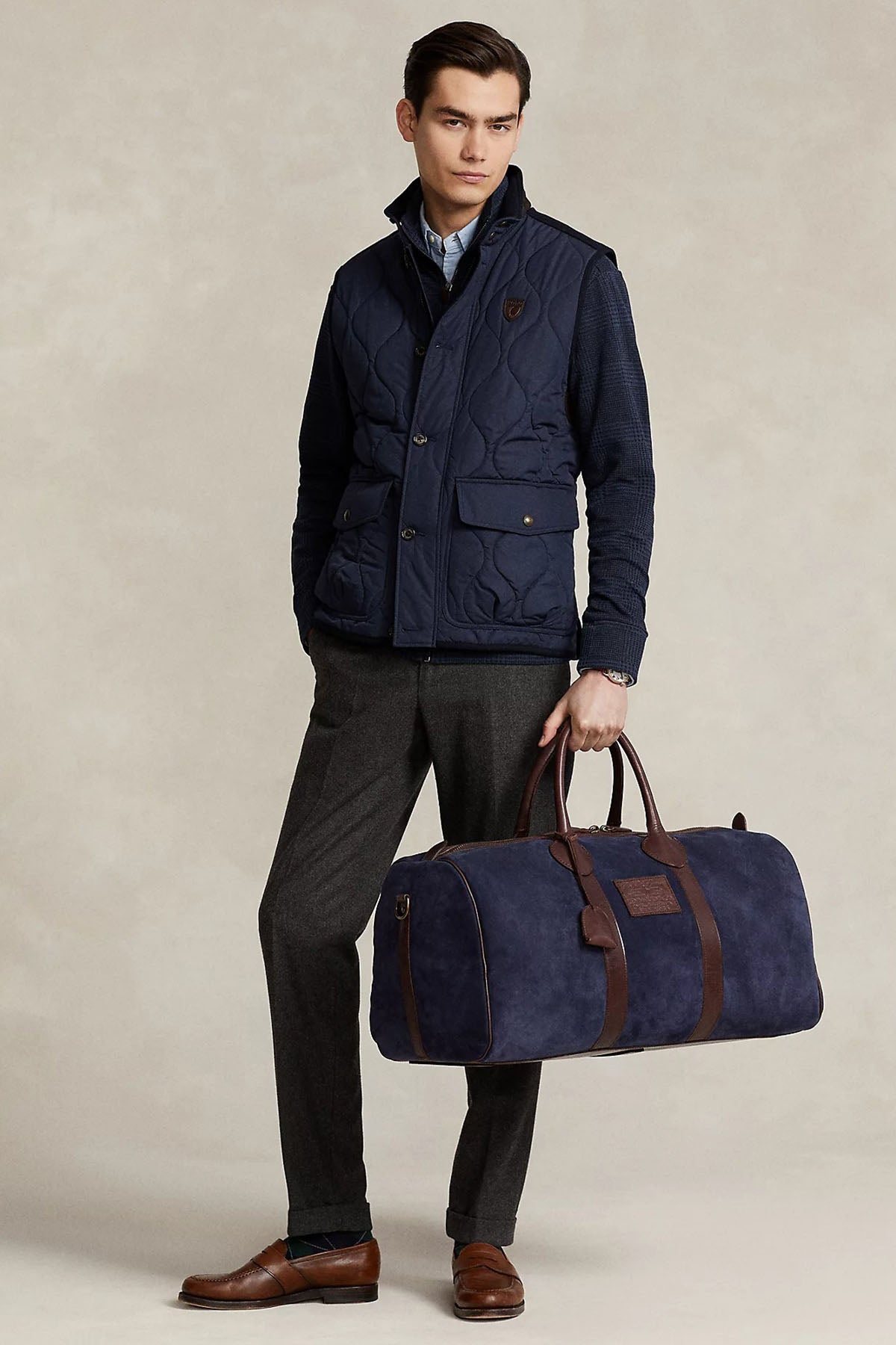 Polo Ralph Lauren Kapitone Desenli Dik Yaka Puffer Yelek-Libas Trendy Fashion Store